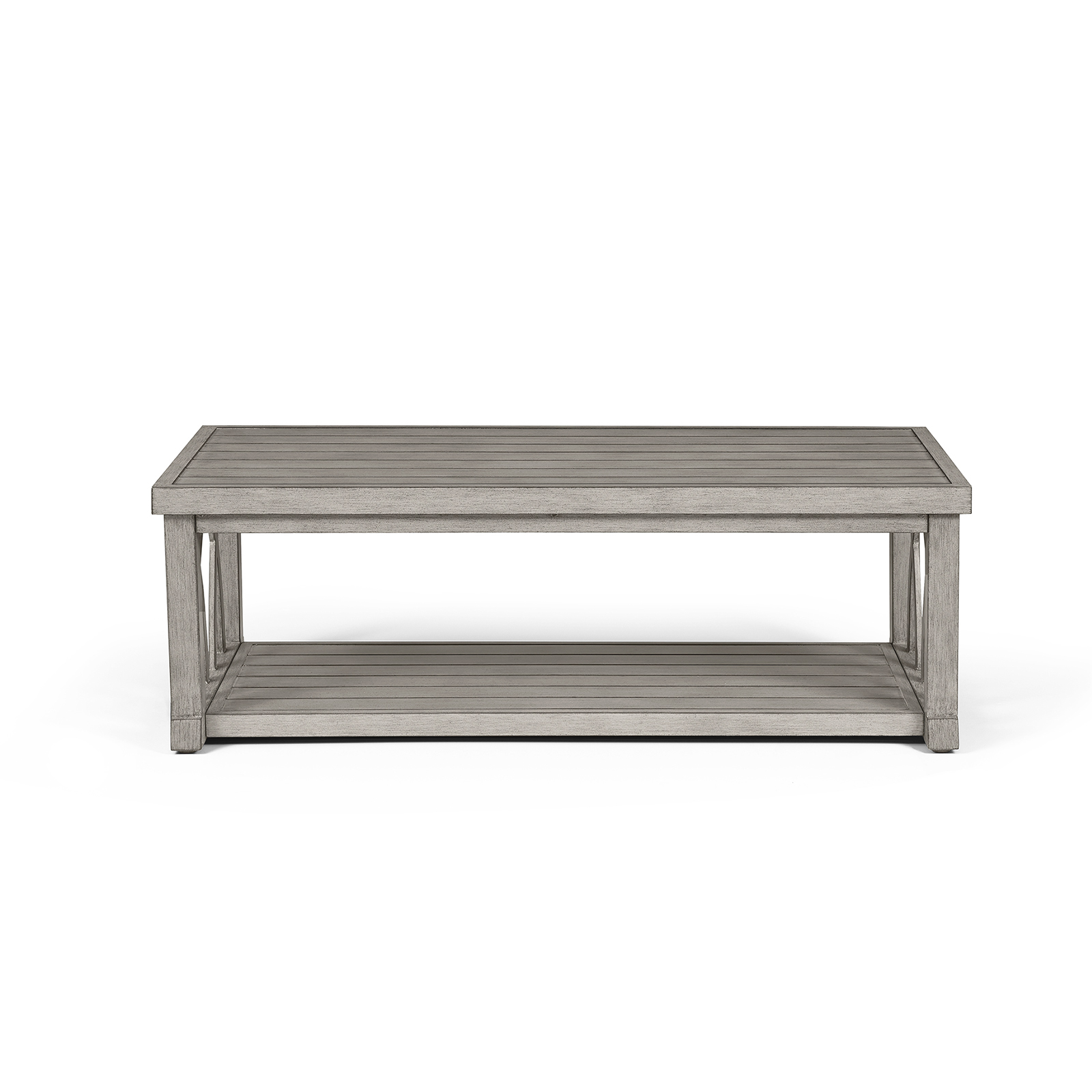 Aluminum Outdoor 2-Tier Coffee Table - D091