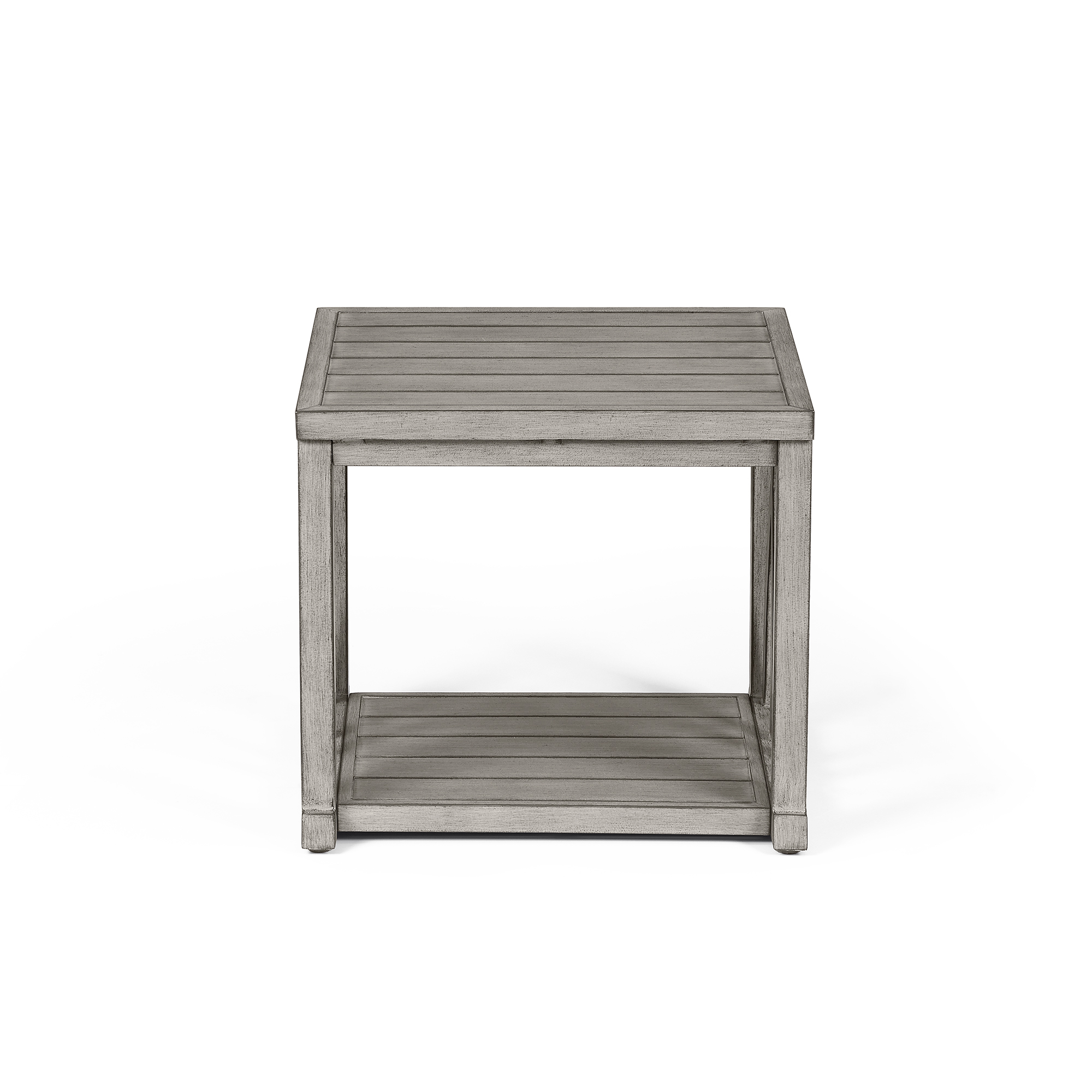 Aluminum Outdoor 2-Tier Side End Table - D092