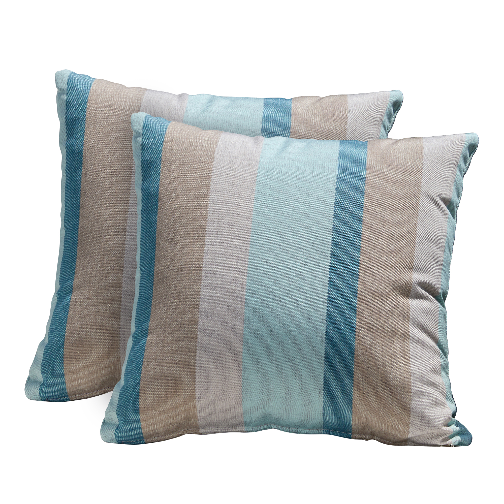 Stylish weather resistant outdoor throw pillow with a square shape and durable outdoor fabric for long-lasting use. - Seehill