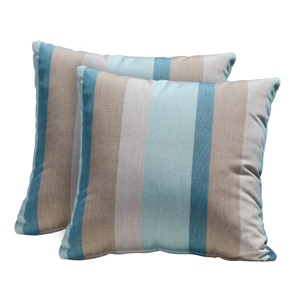 Stylish weather resistant outdoor throw pillow with a square shape and durable outdoor fabric for long-lasting use. - Seehill