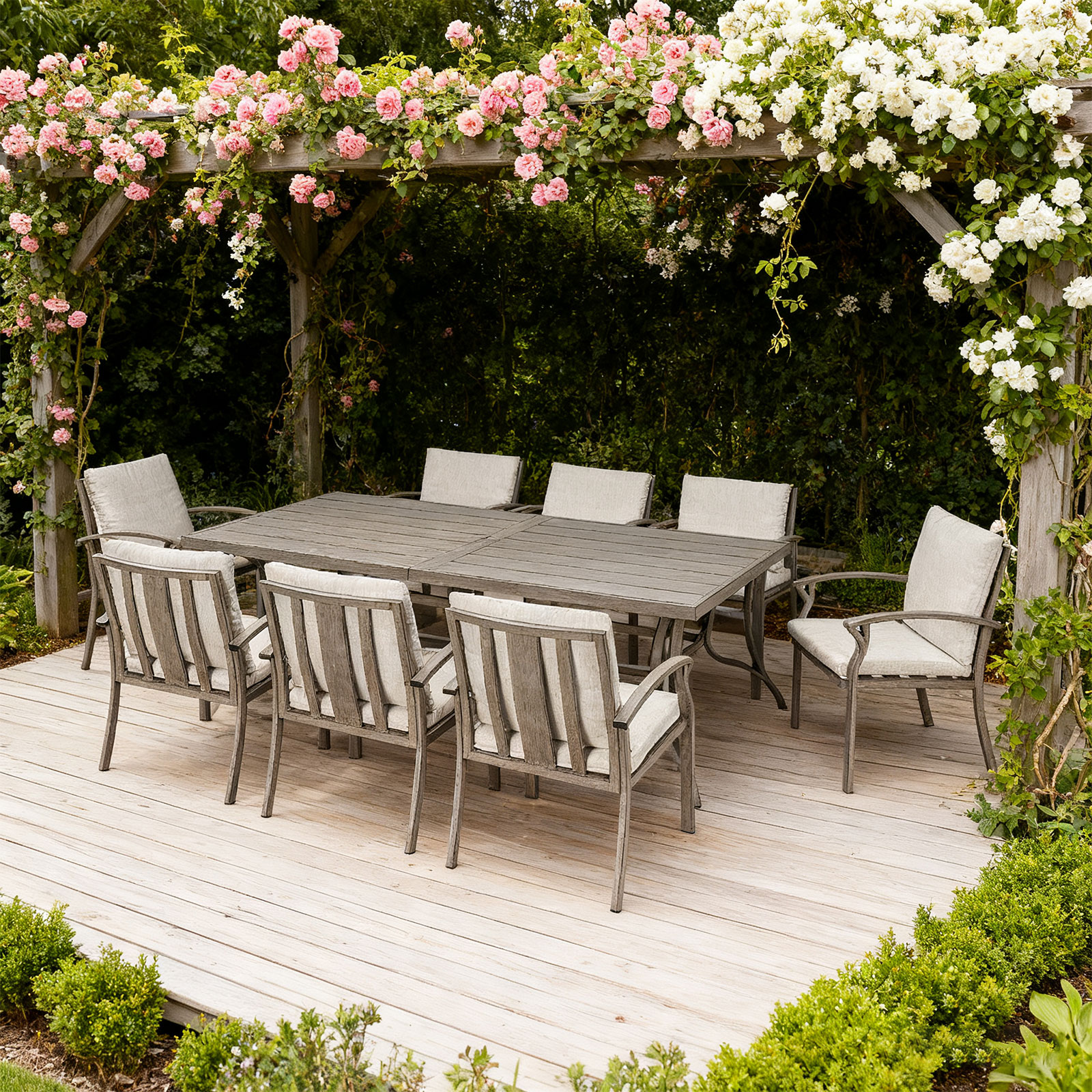 9-Piece Aluminum Outdoor Patio Dining Set - DS105