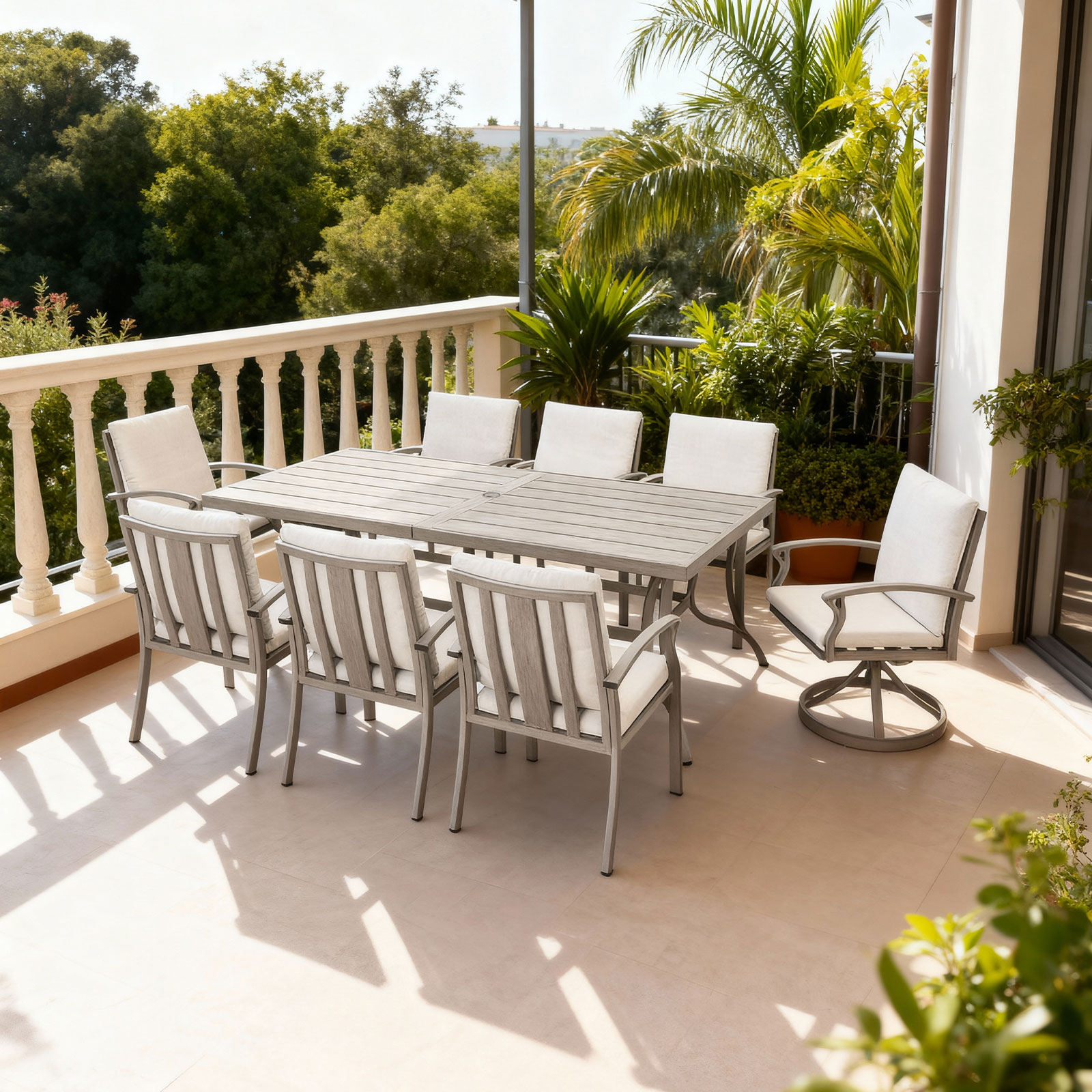 9-Piece Aluminum Outdoor Patio Dining Set - DS105