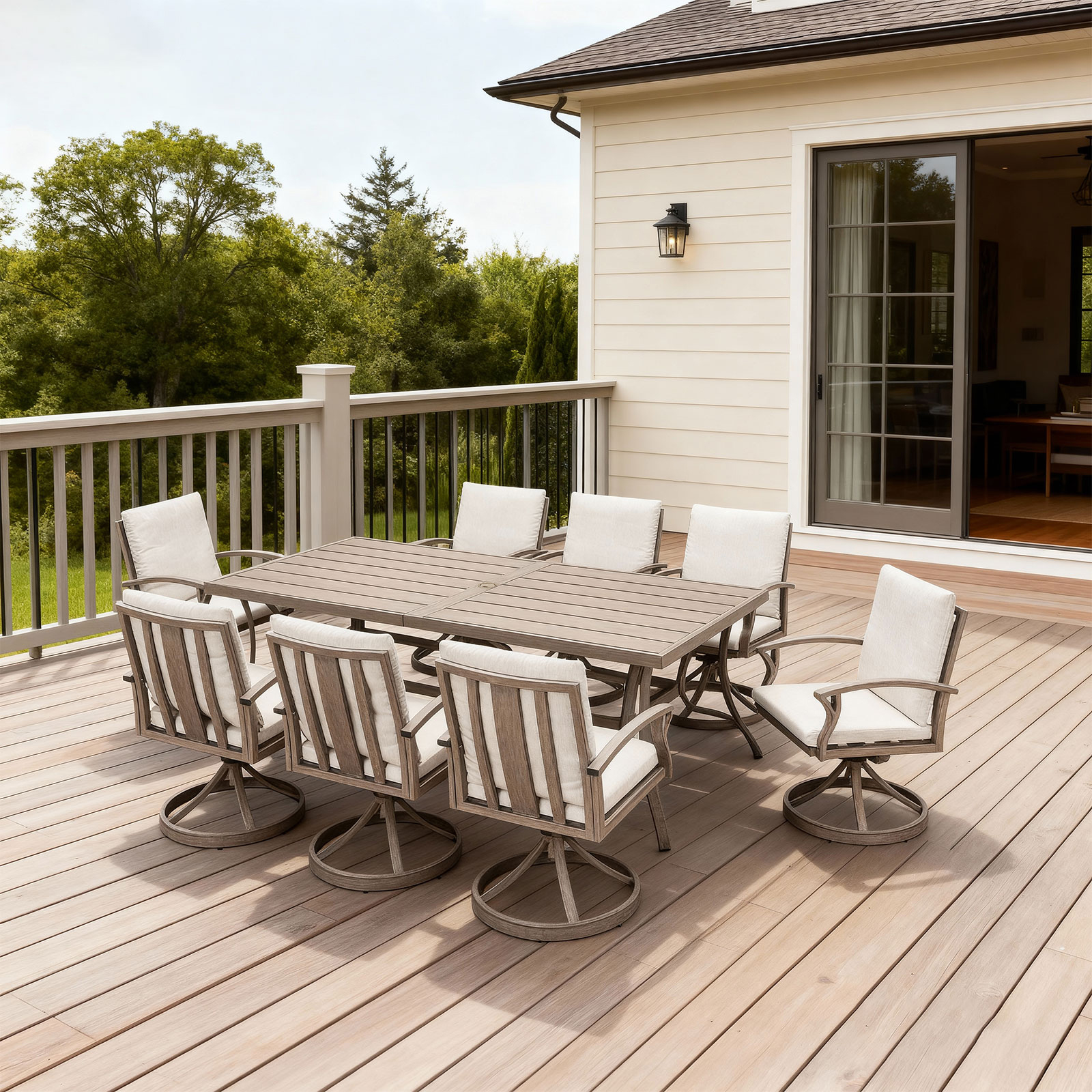 9-Piece Aluminum Outdoor Patio Dining Set - DS105