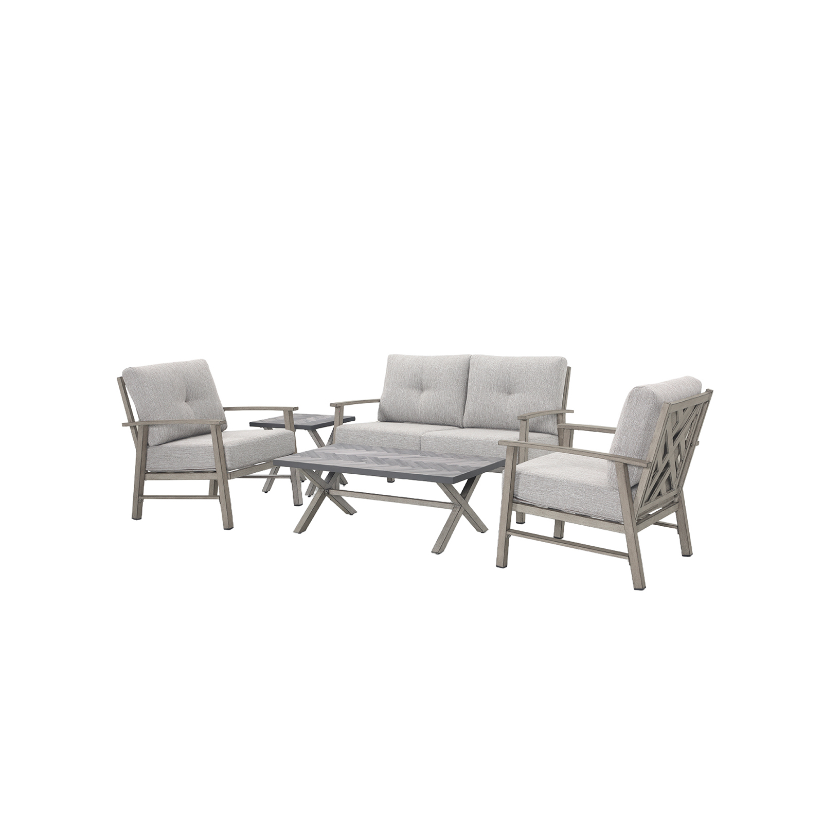 5-piece Outdoor Aluminum Patio Furniture Set - SS015-1
