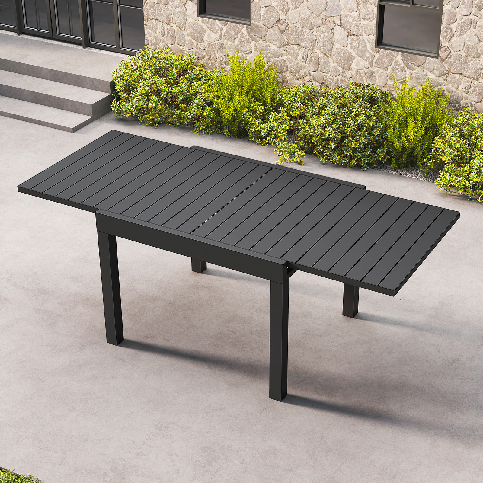 Extendable Outdoor Dining Table for 4-8 Person - D063-2