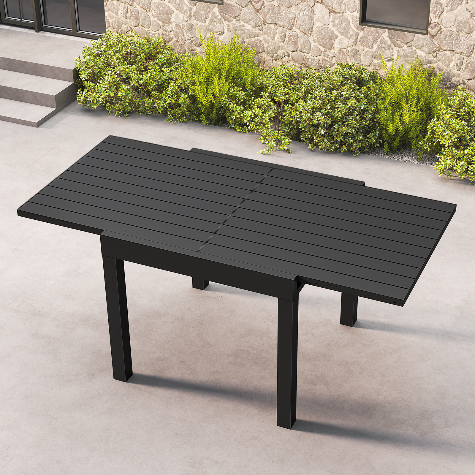 Extendable Outdoor Dining Table for 4-6 Person - D063-1