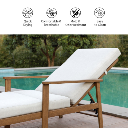 Outdoor lounge chair with quick-dry, breathable - Seehill