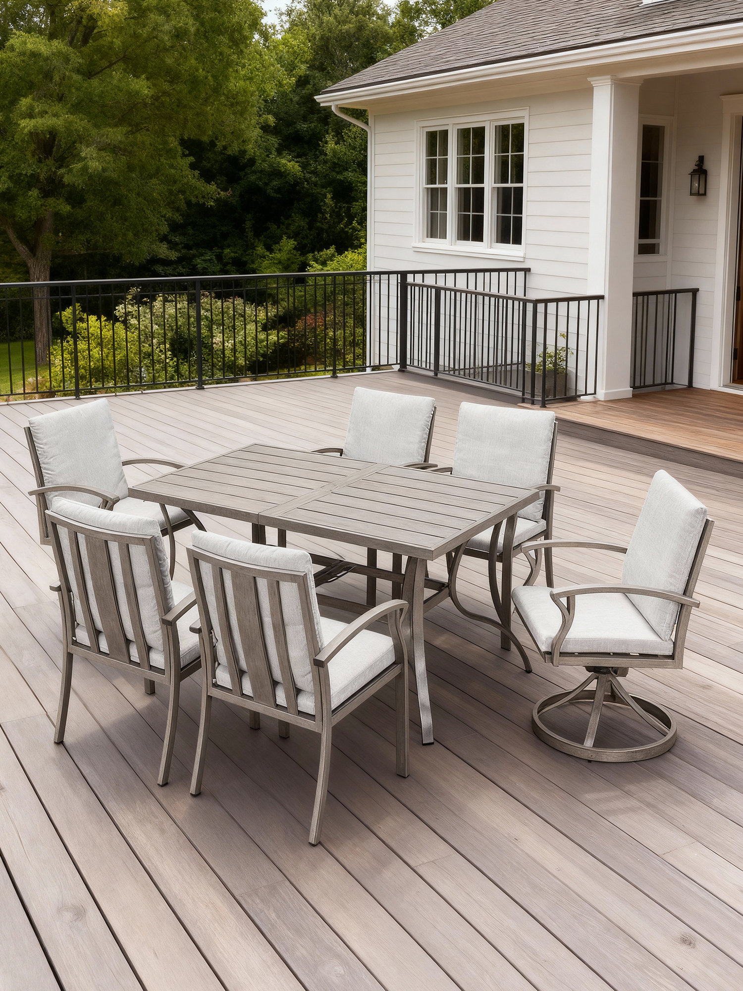 patio lounge set adjustable backrest