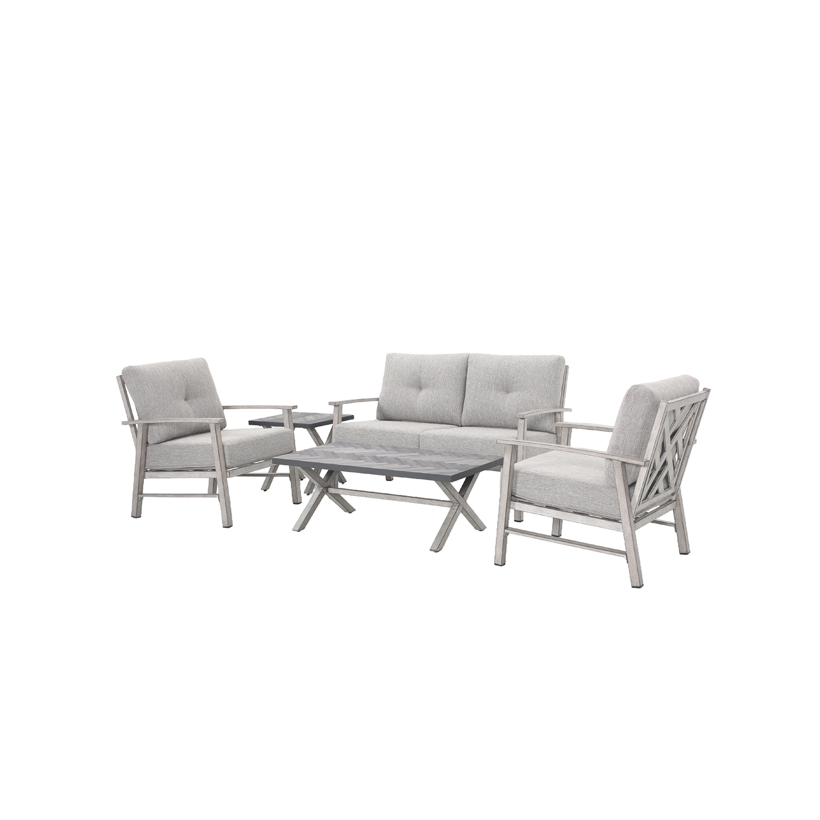 5-piece Outdoor Aluminum Patio Furniture Set - SS015-1