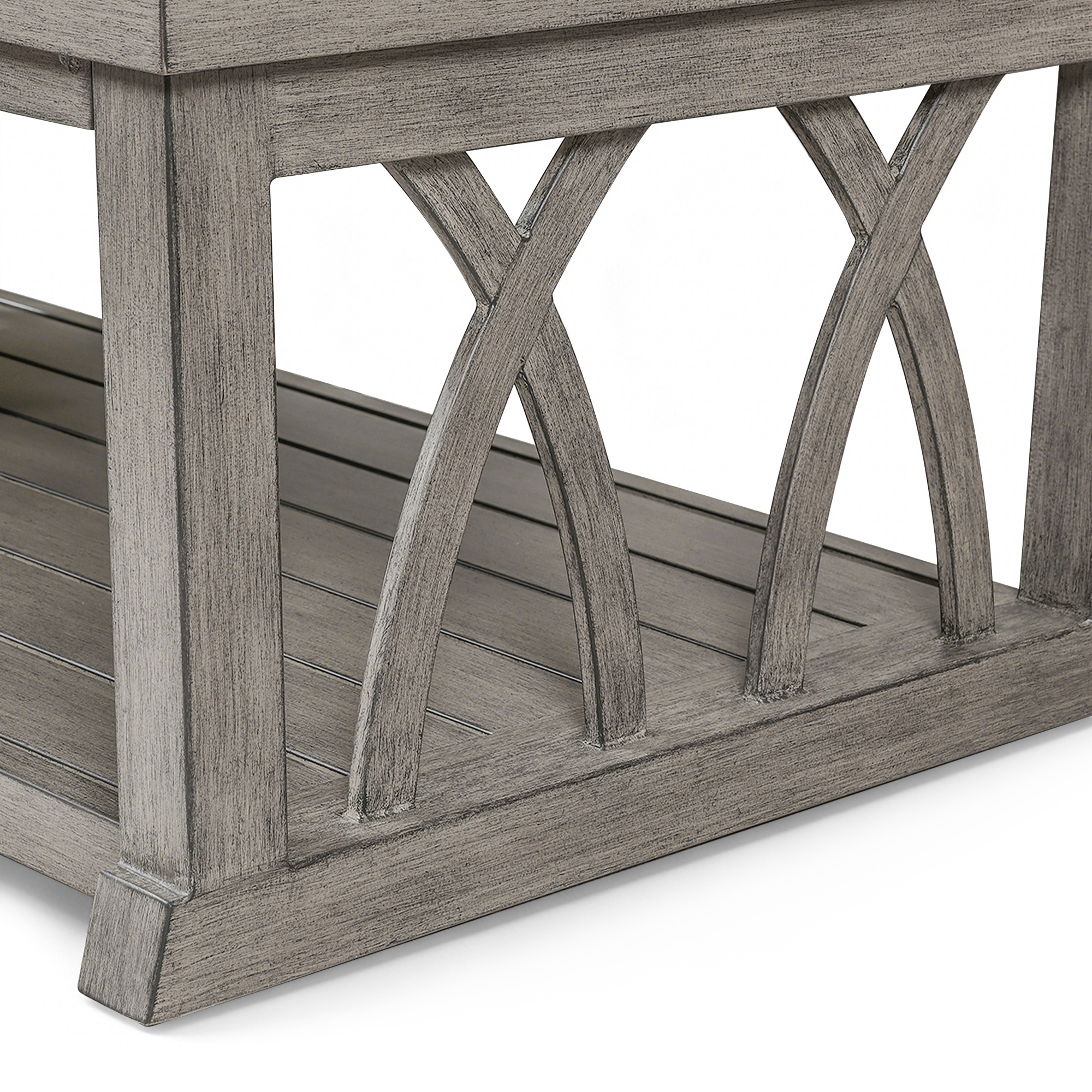 Aluminum Outdoor 2-Tier Coffee Table - D091