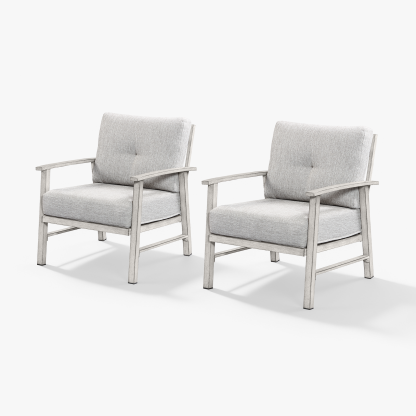 2-Piece Outdoor Patio Armchair Set - C009