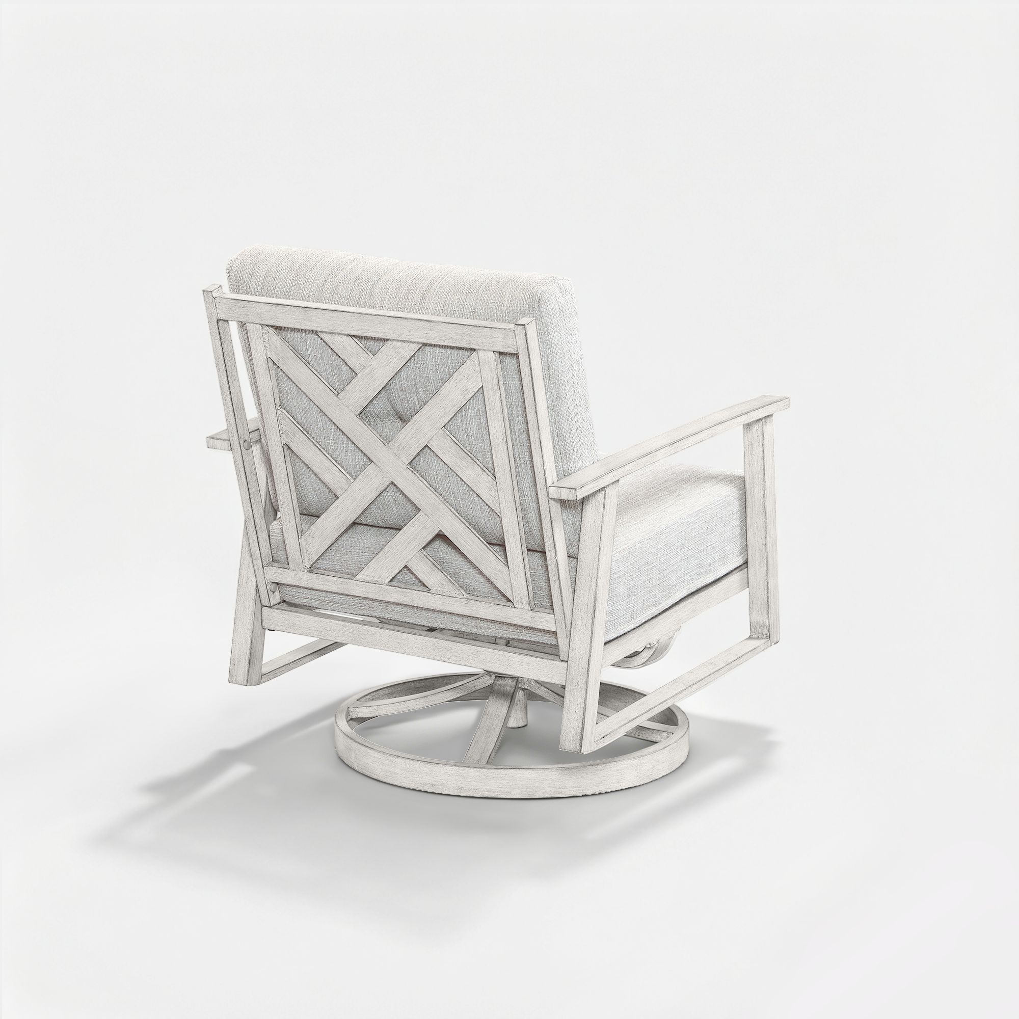 2-piece Outdoor Swivel Patio Chairs Set - C012