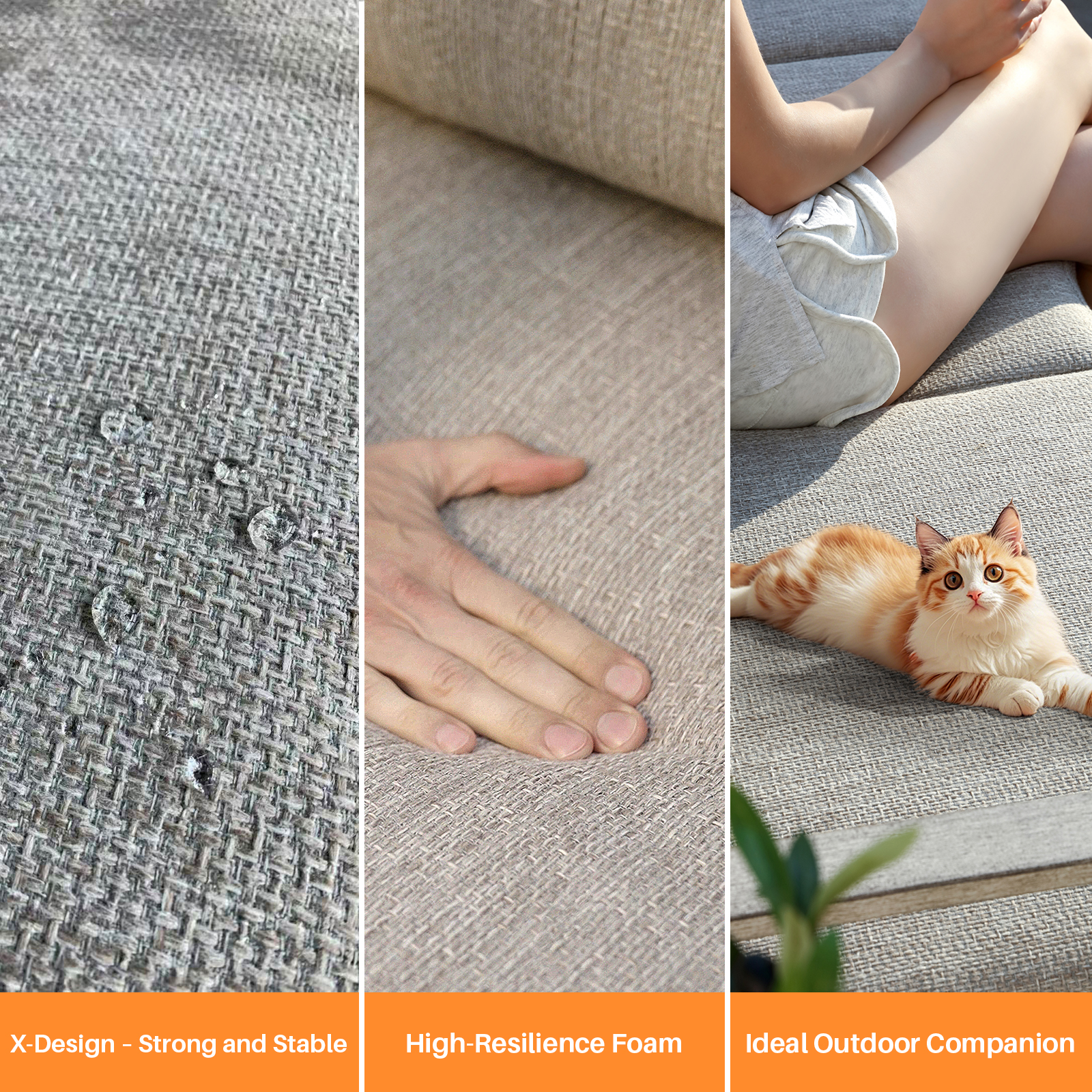 Patio Furniture Loveseat Sofa - C010