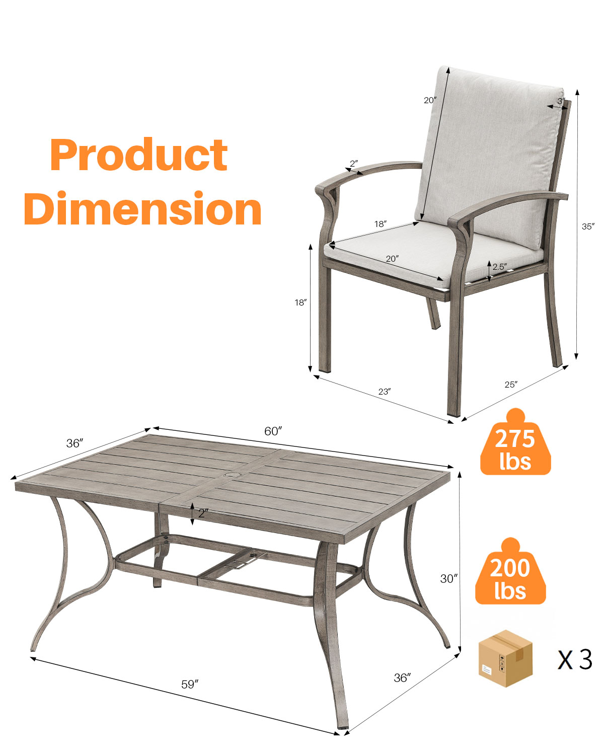 9-Piece Aluminum Outdoor Patio Dining Set - DS105