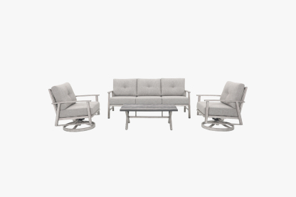 TEMPRIS 4 Piece Outdoor Sofa Group With Swivel Sofa