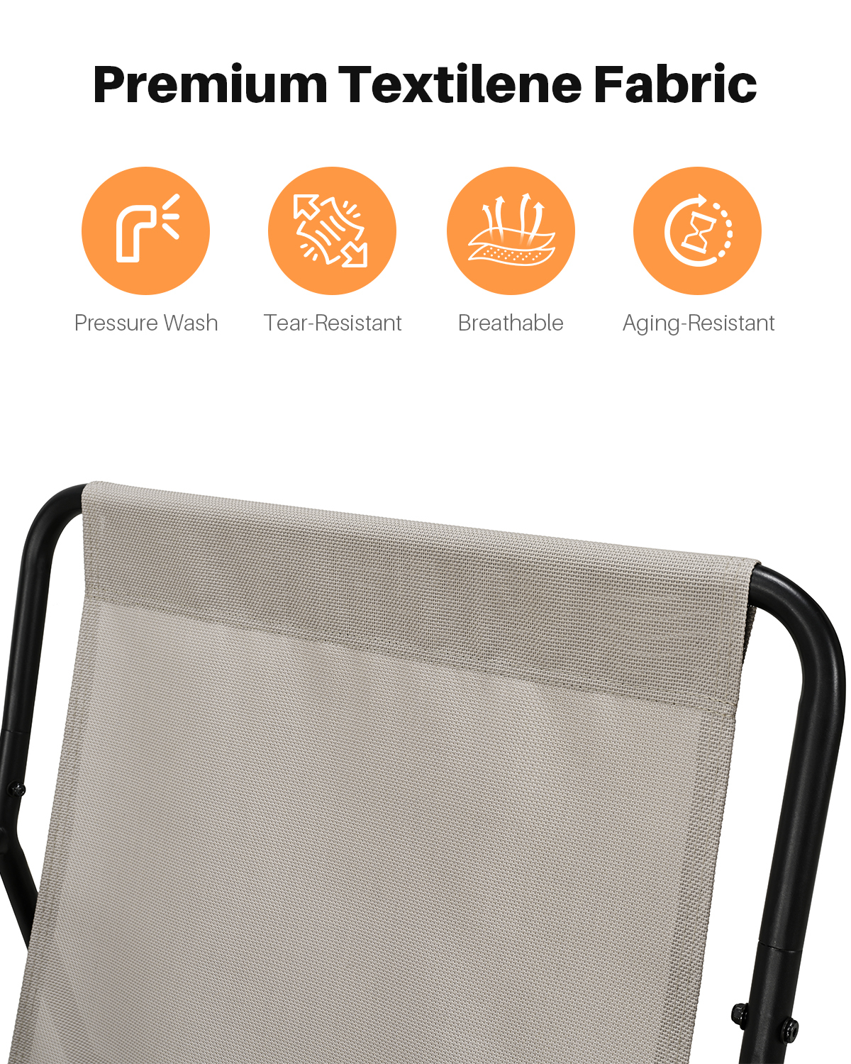 Metal Comfy Modern Patio Rocking Chair - C032-1