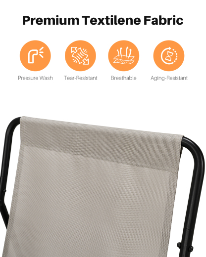 Metal Comfy Modern Patio Rocking Chair - C032-1