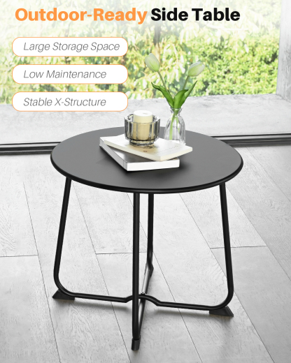 5-Piece Metal Comfy Modern Patio Rocking Chair Set - C033-3