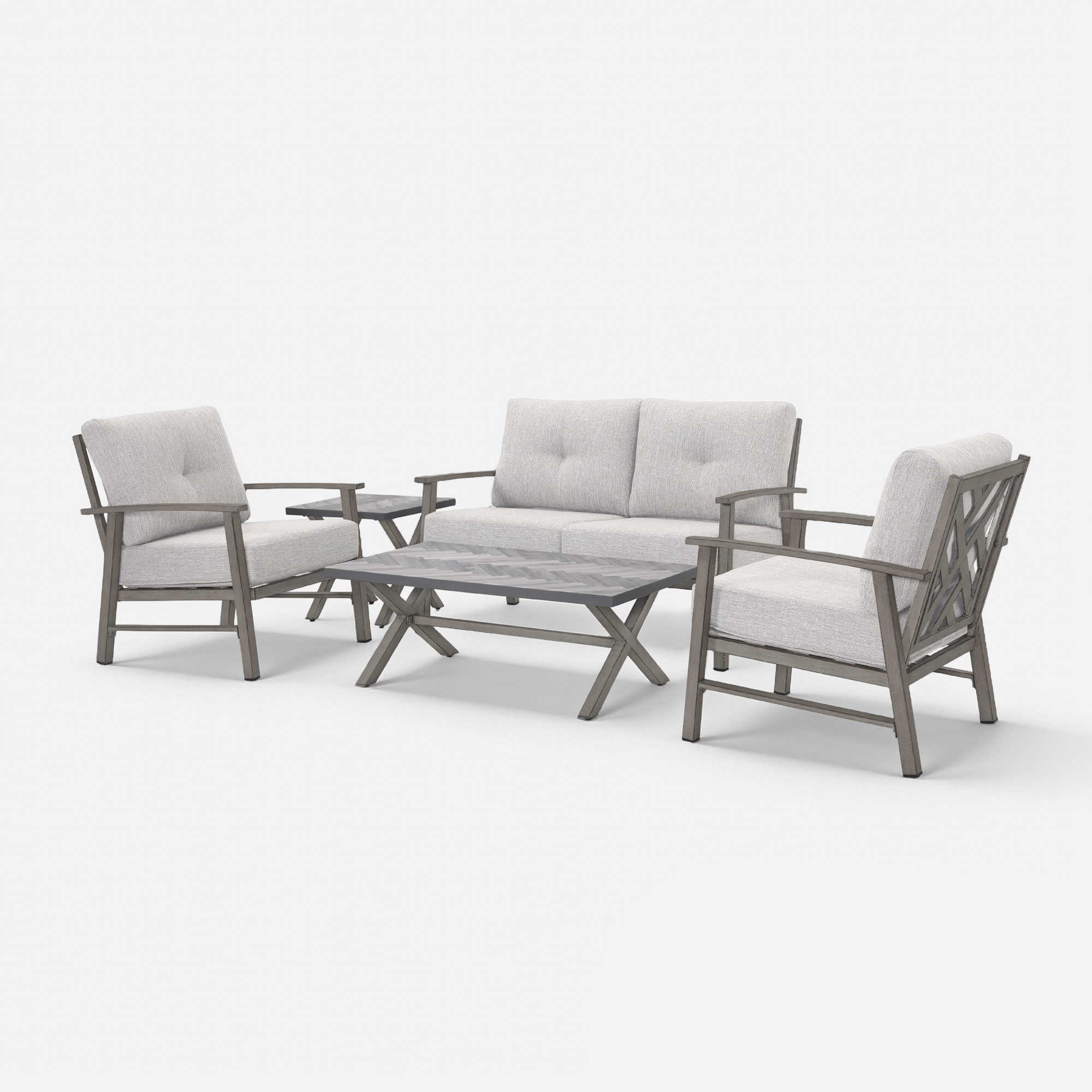 5-piece Outdoor Aluminum Patio Furniture Set - SS015-1