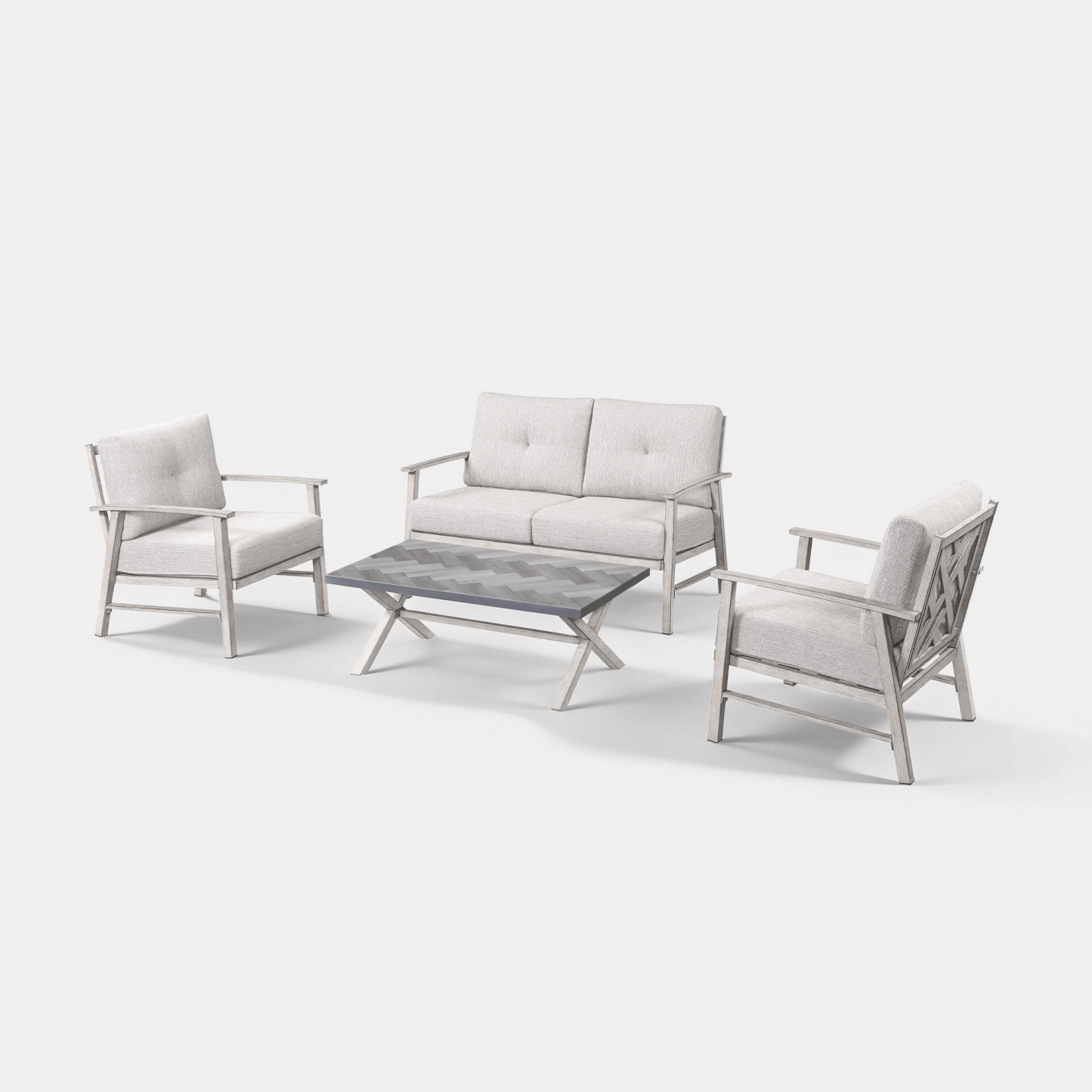 4-piece Modern Outdoor Patio Furniture Set - SS015-2