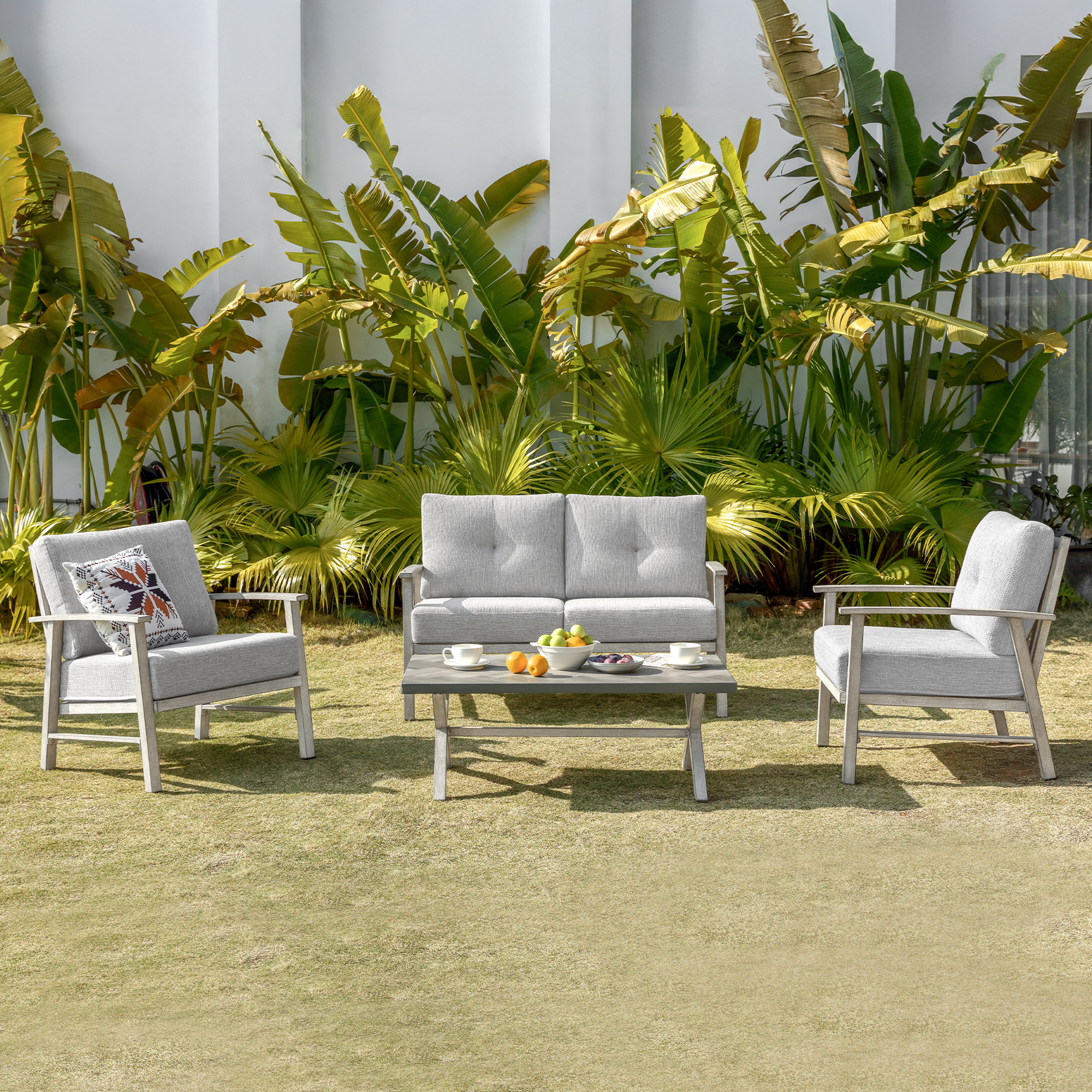 4-piece Modern Outdoor Patio Furniture Set - SS015-2