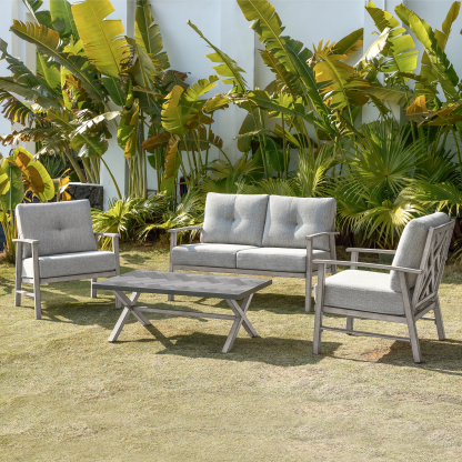 4-piece Modern Outdoor Patio Furniture Set - SS015-2