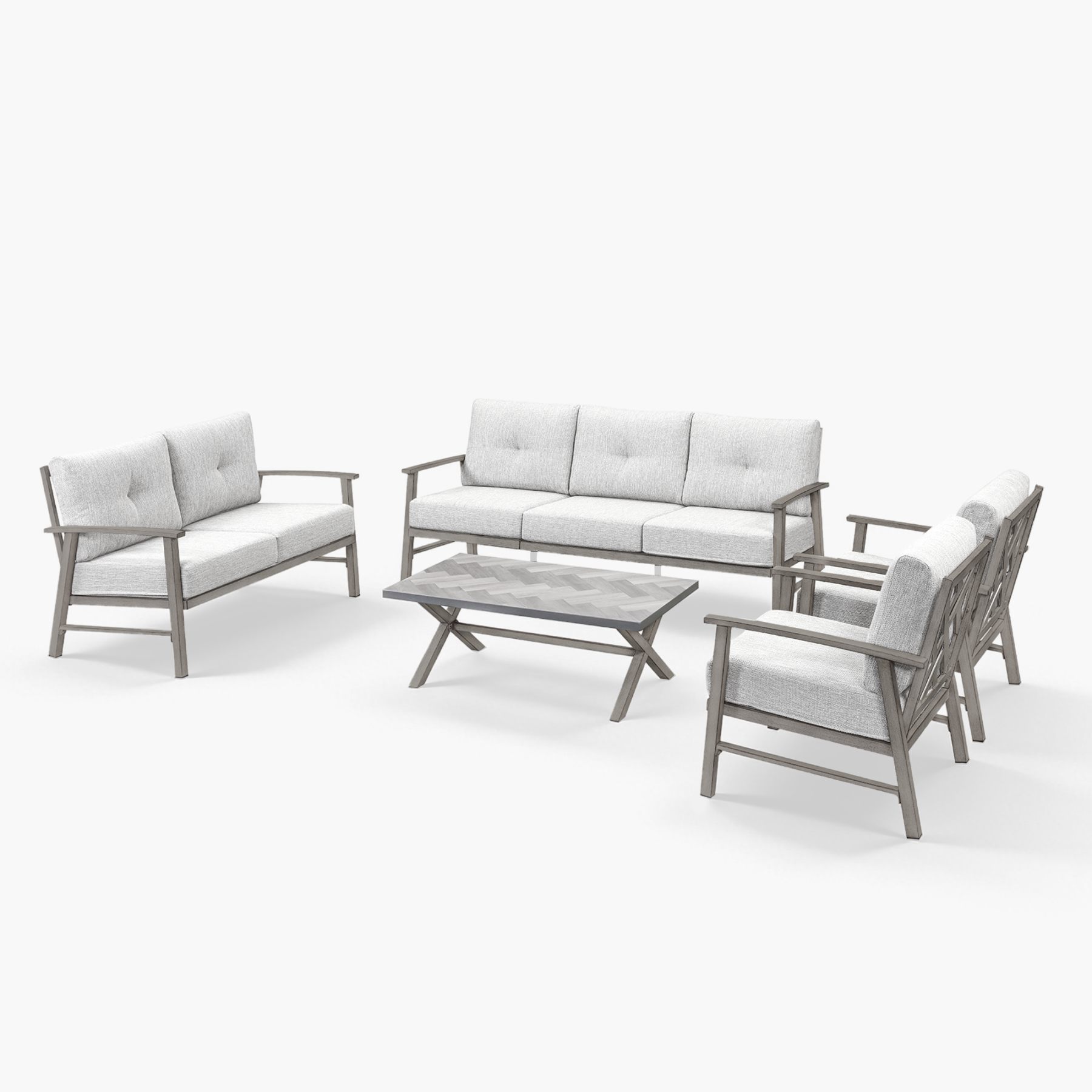 5-piece Modern Outdoor Patio Furniture Set - SS015-3
