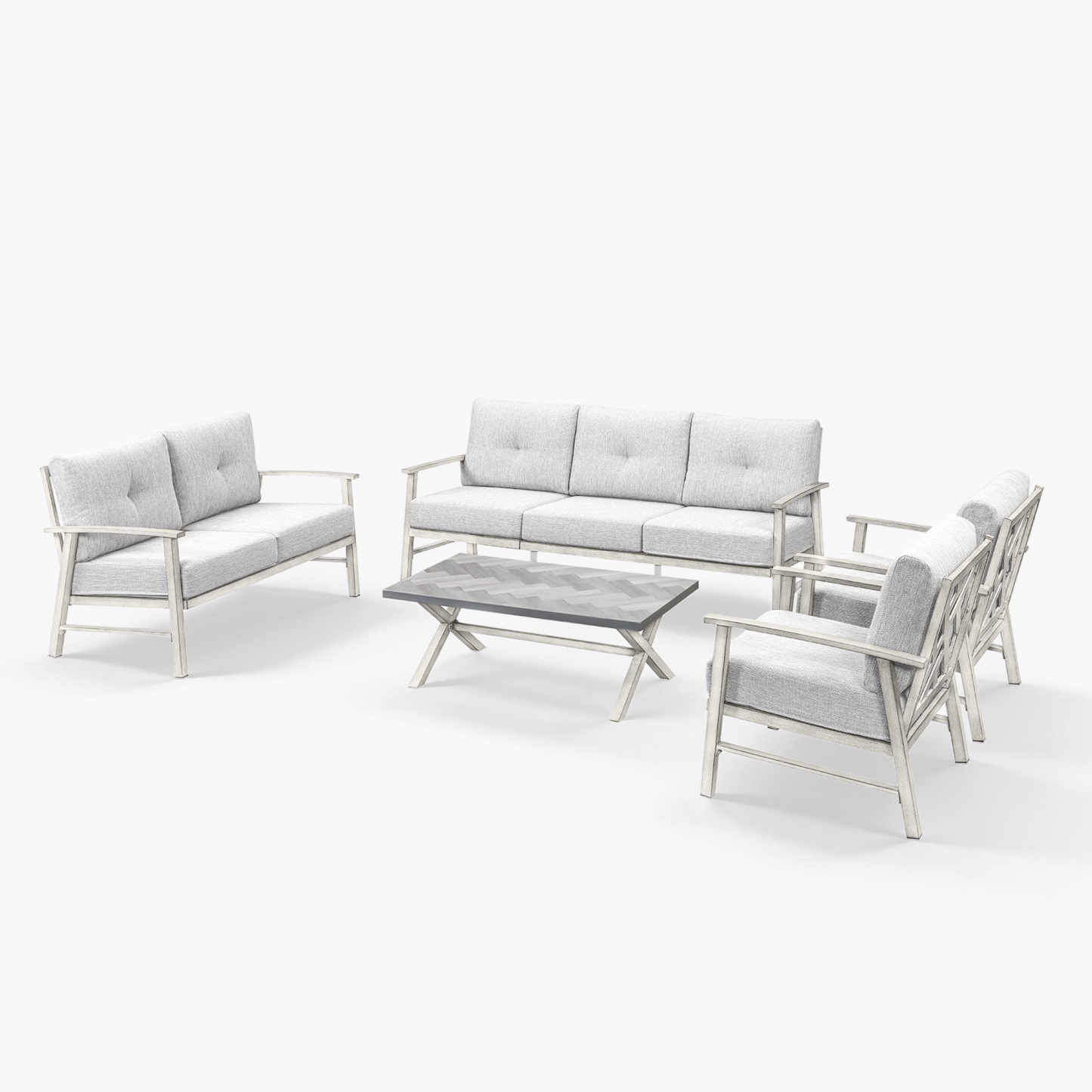 5-piece Modern Outdoor Patio Furniture Set - SS015-3