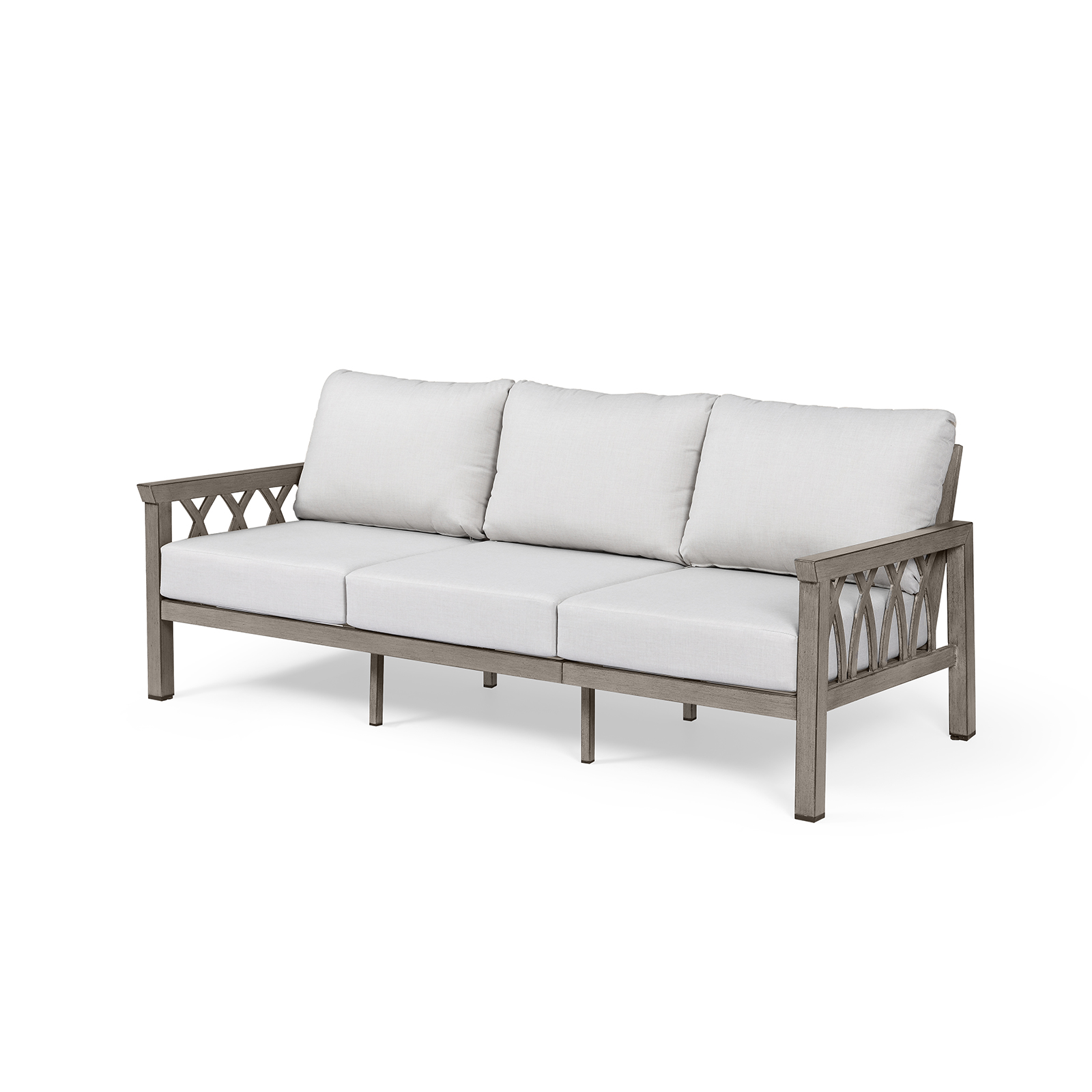 Aluminum Outdoor 3-Person Patio Sofa - C090