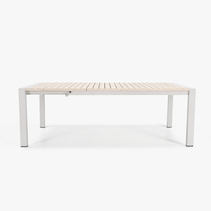 Modern extendable outdoor dining table with light  - Seehill
