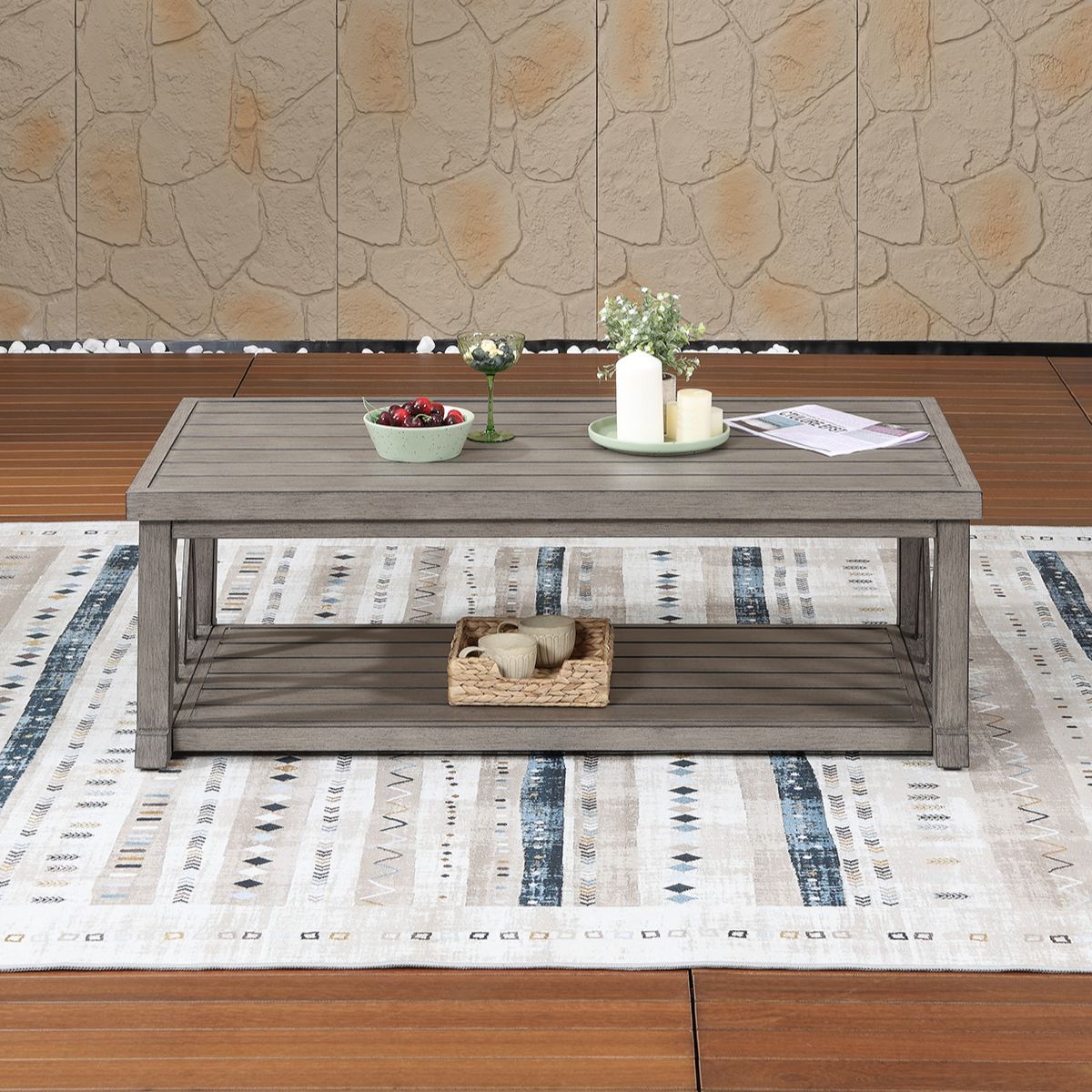 Aluminum Outdoor Coffee Table - D091