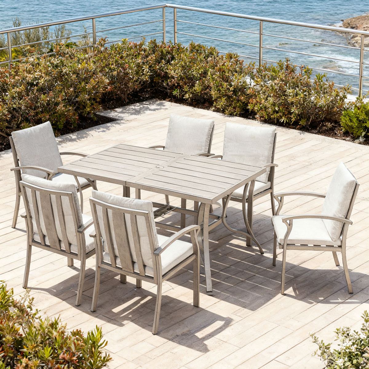 7-Piece Aluminum Outdoor Patio Dining Set - DS104