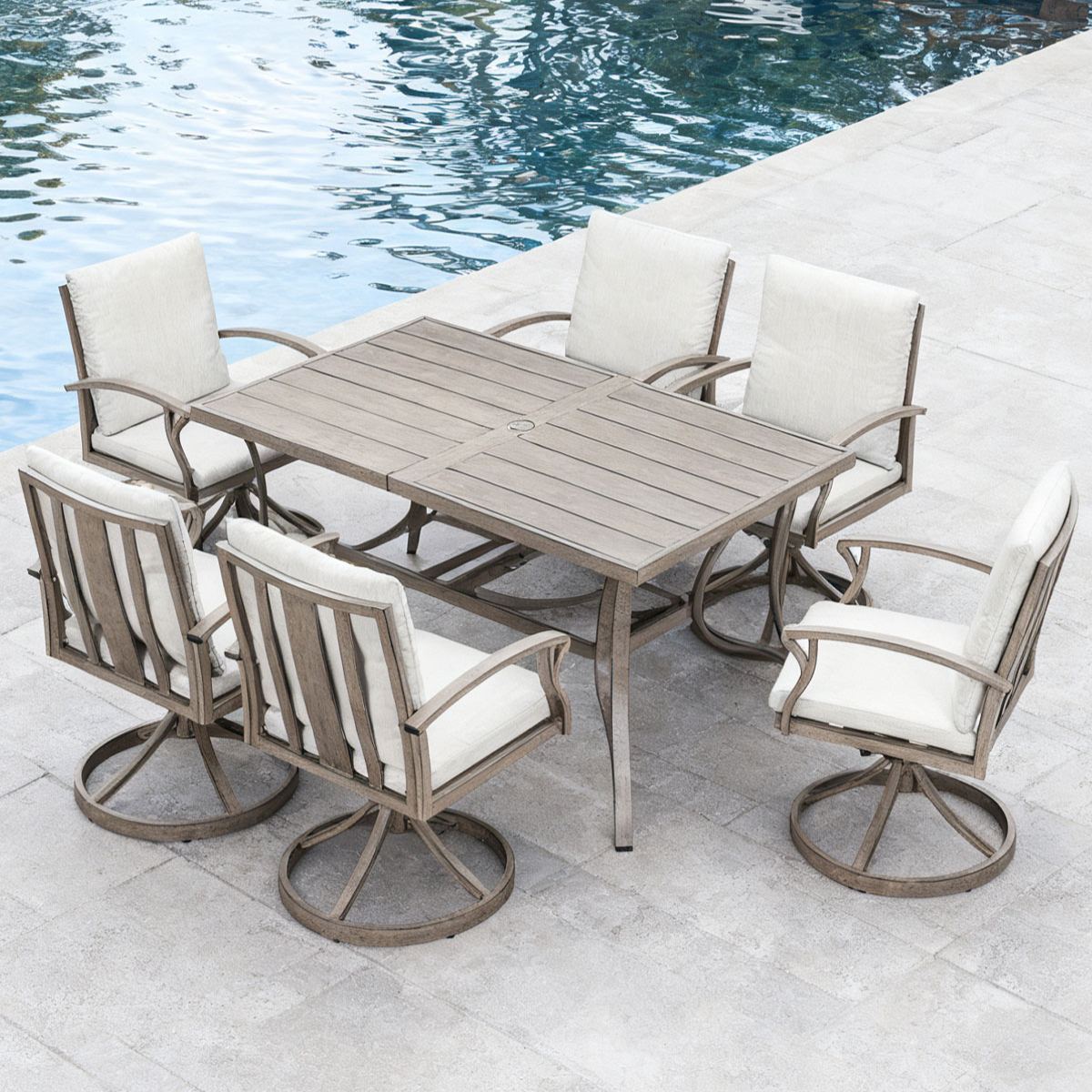7-Piece Aluminum Outdoor Patio Dining Set - DS104