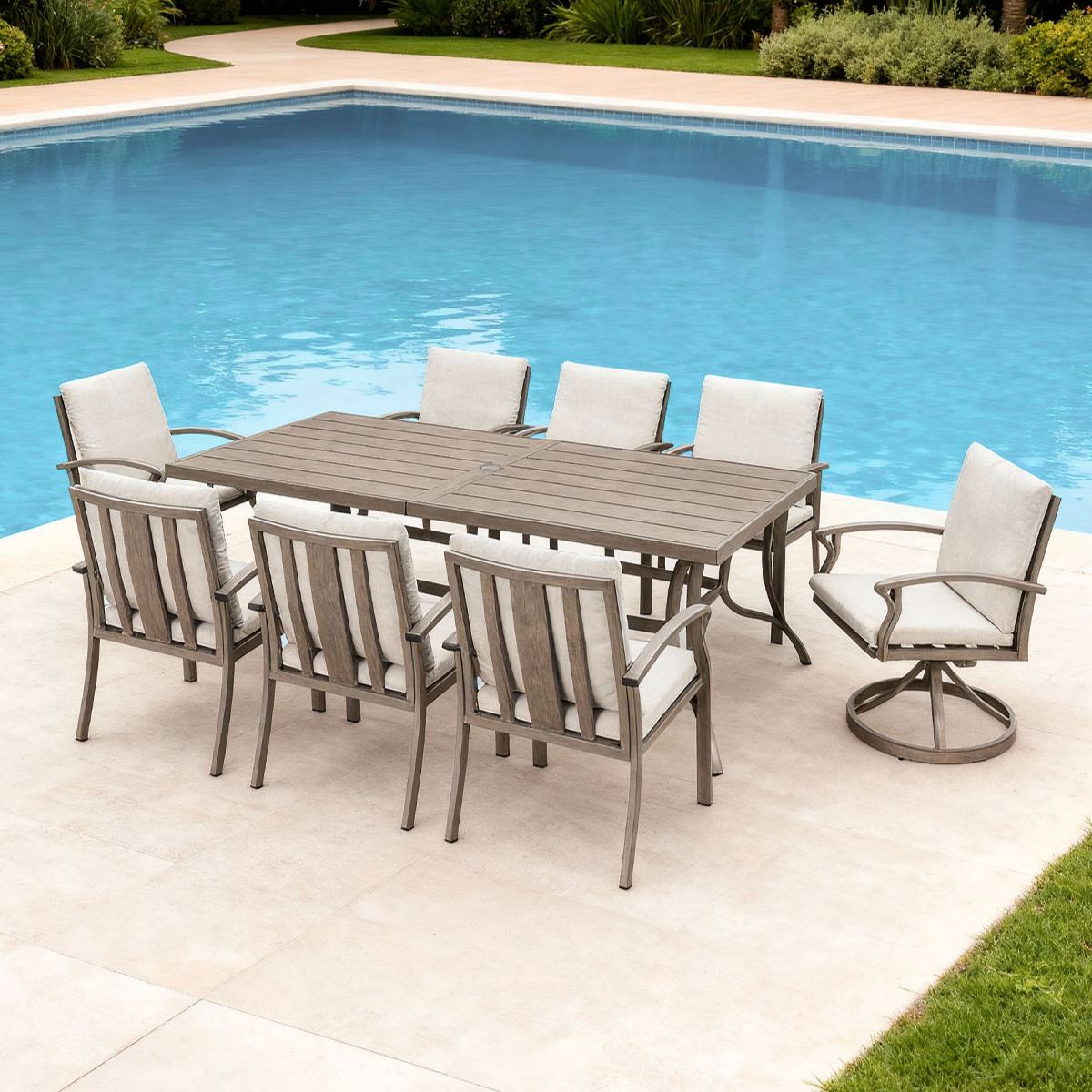 9-Piece Aluminum Outdoor Patio Dining Set - DS105