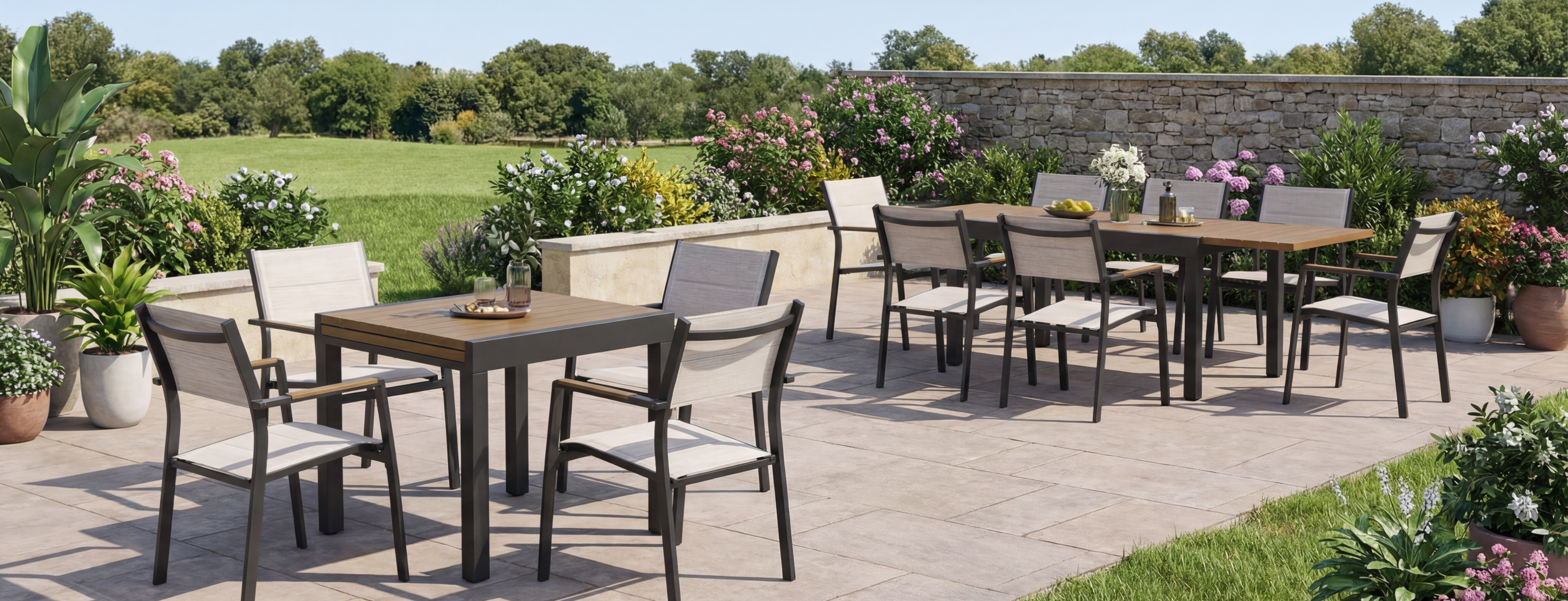 outdoor dining chairs wraparound backrest set of 2