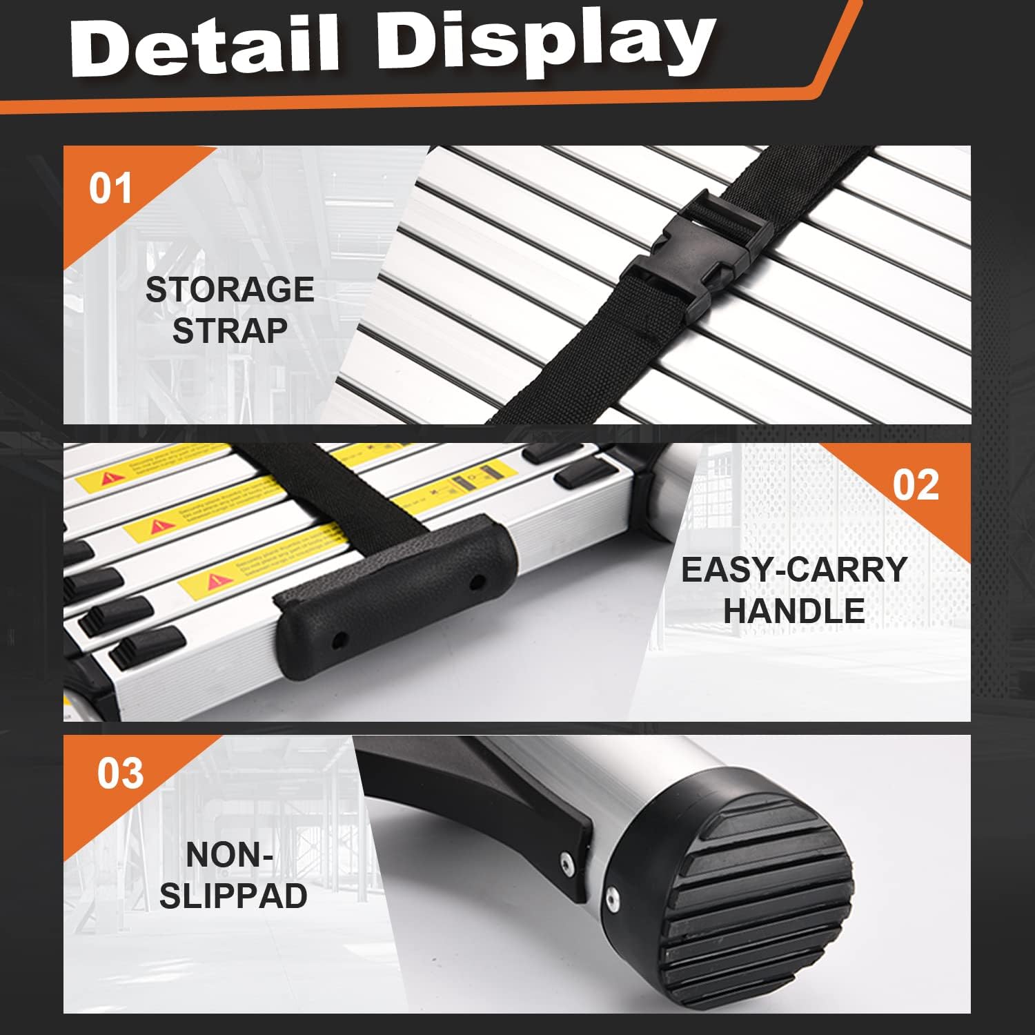 Multi-Purpose Collapsible Ladder for RV or Outdoor Work