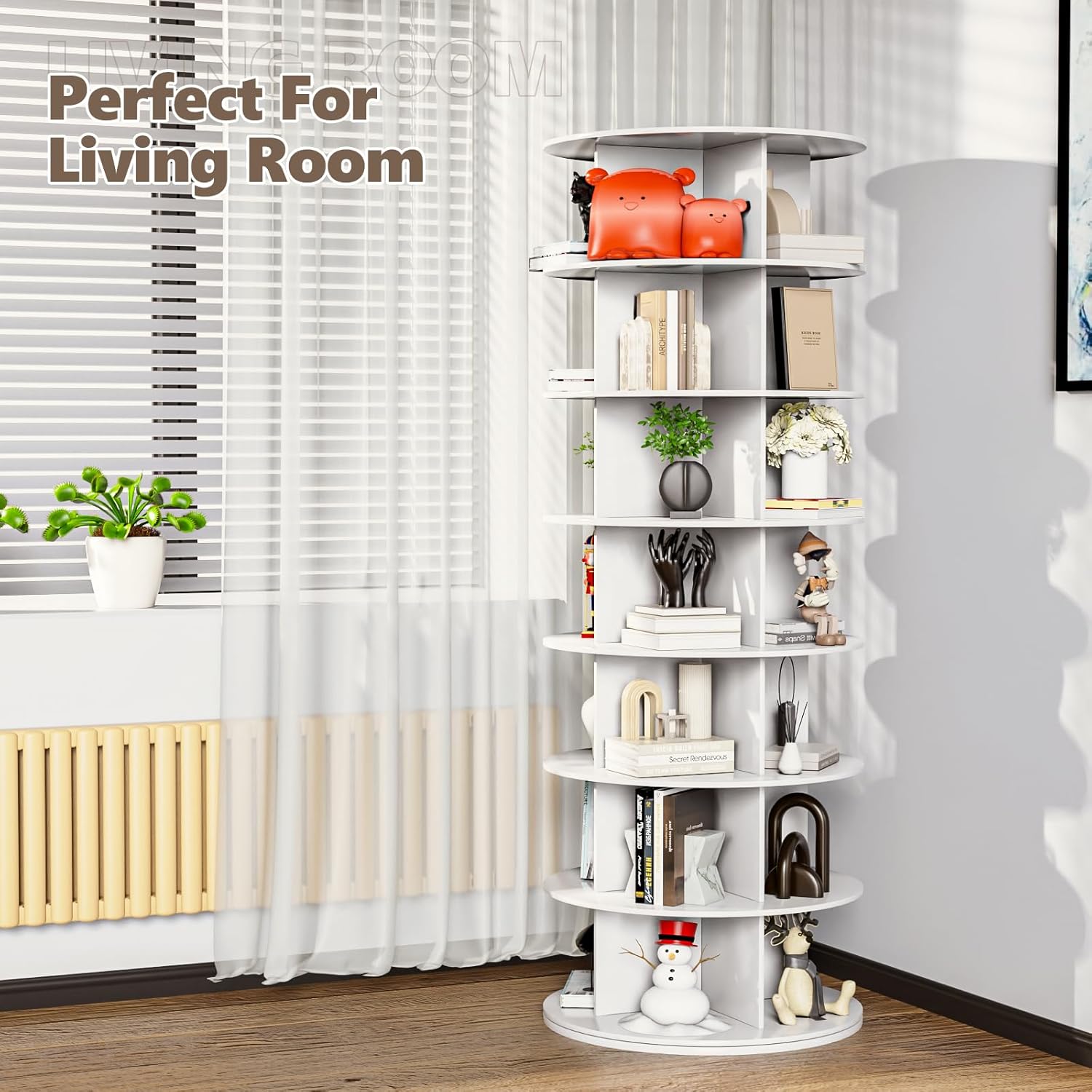 Rotating Shoe Rack Tower