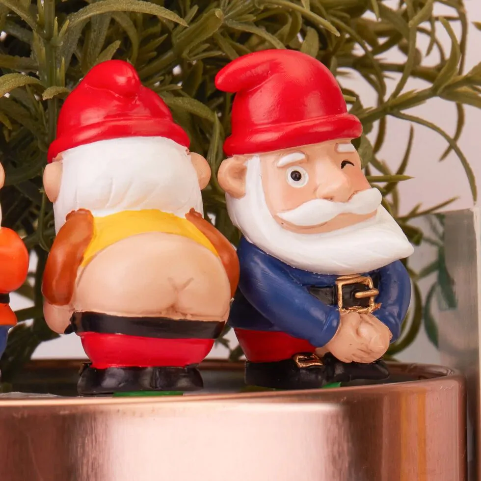✨Hot Sale 50% Off - Mini Plant Pot Naughty Gnomes (A Set Of 4)