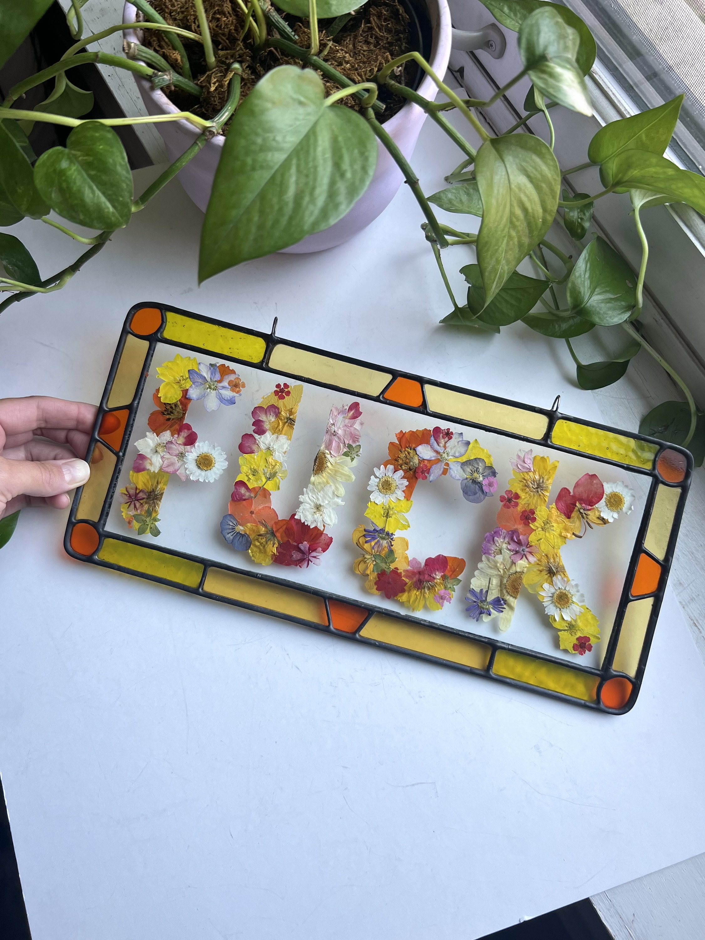 🤣FLOWER F*CK SUNCATCHER