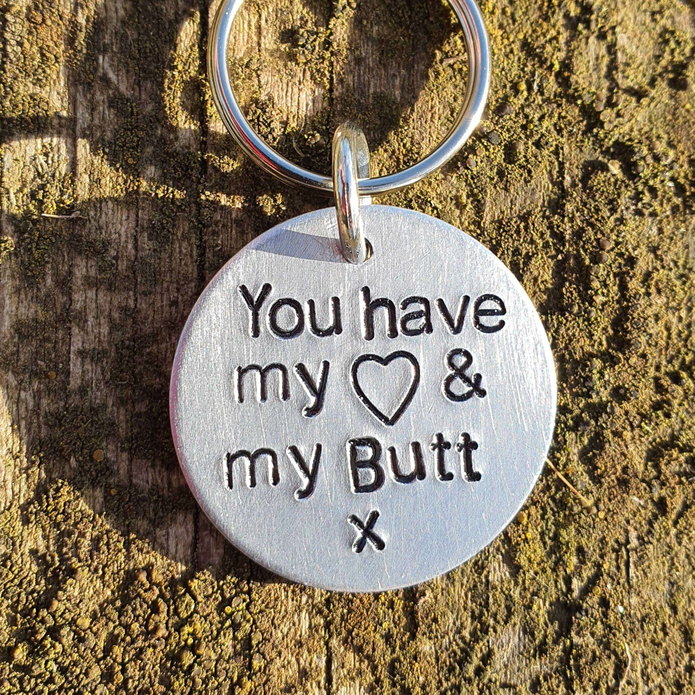 😂Funny Couple Engraved Keychain