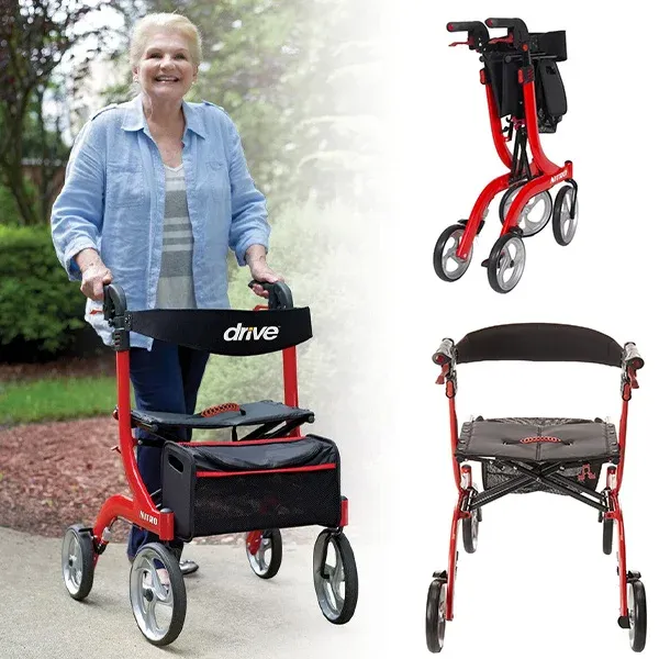 💥 💝LAST DAY FOR CLEARANCE 💥 --MEDICAL FOLDABLE LIGHTWEIGHT ROLLATOR