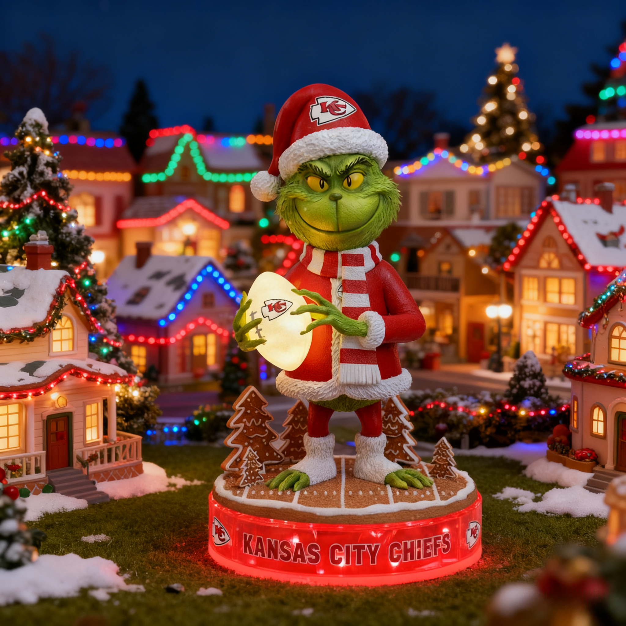 Whoville Holiday Spirit Collectible Grinch Statue