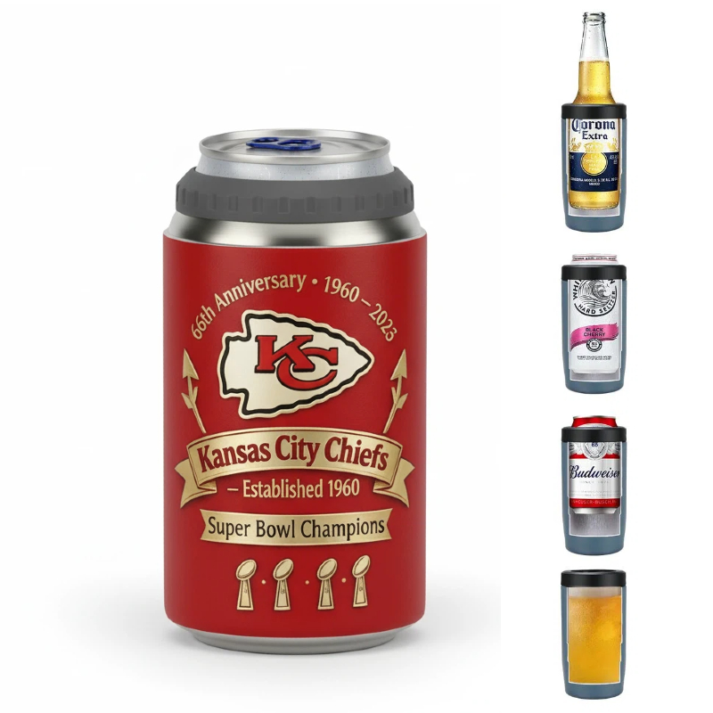 Kansas City Chiefs �C 1960�C2026 Anniversary Edition Can Cooler
