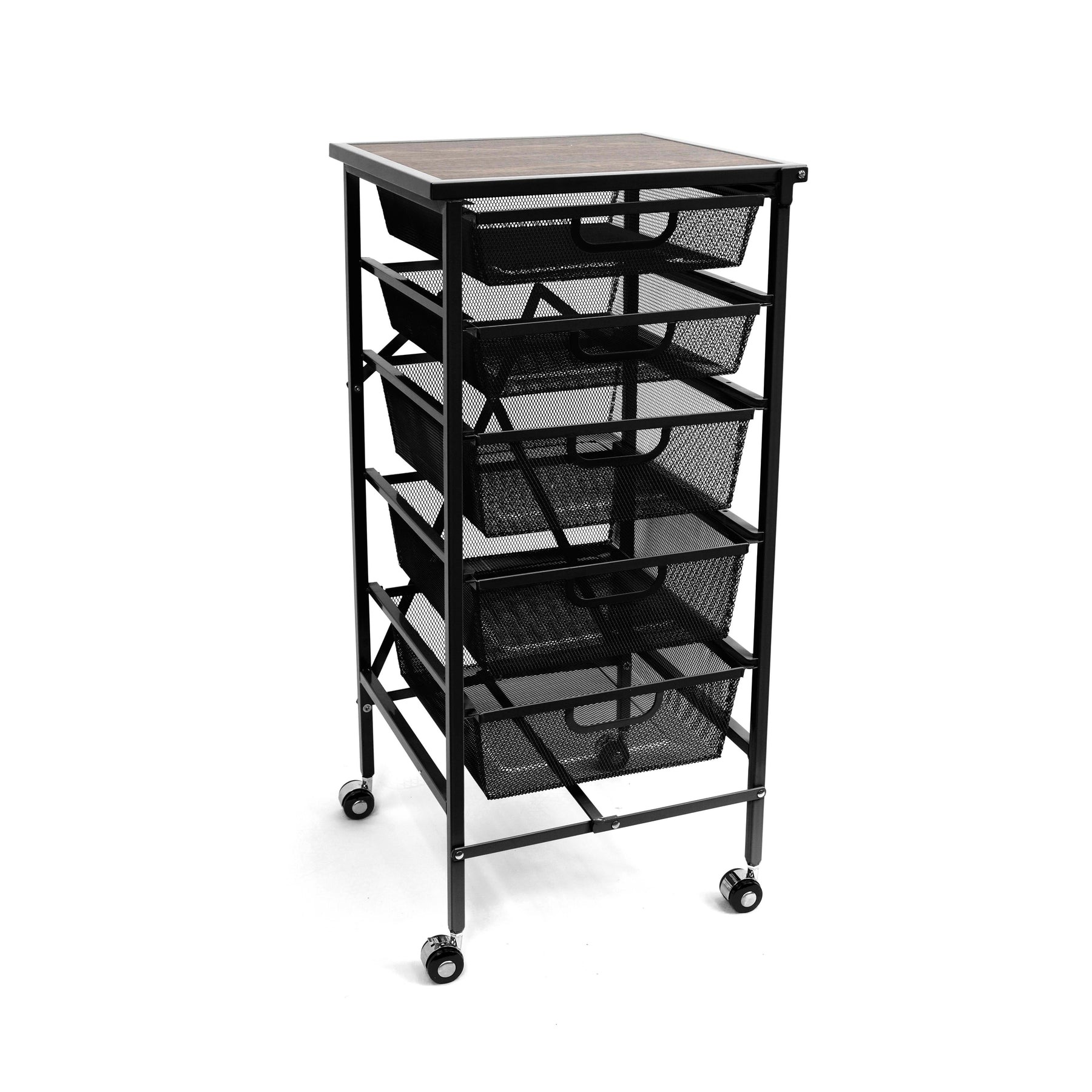  💝𝗧𝗼𝗱𝗮𝘆'𝘀 𝗦𝗽𝗲𝗰𝗶𝗮𝗹𝘀💝Buy 2 Get 2 Free💥5-Drawer Cart with Wooden Top
