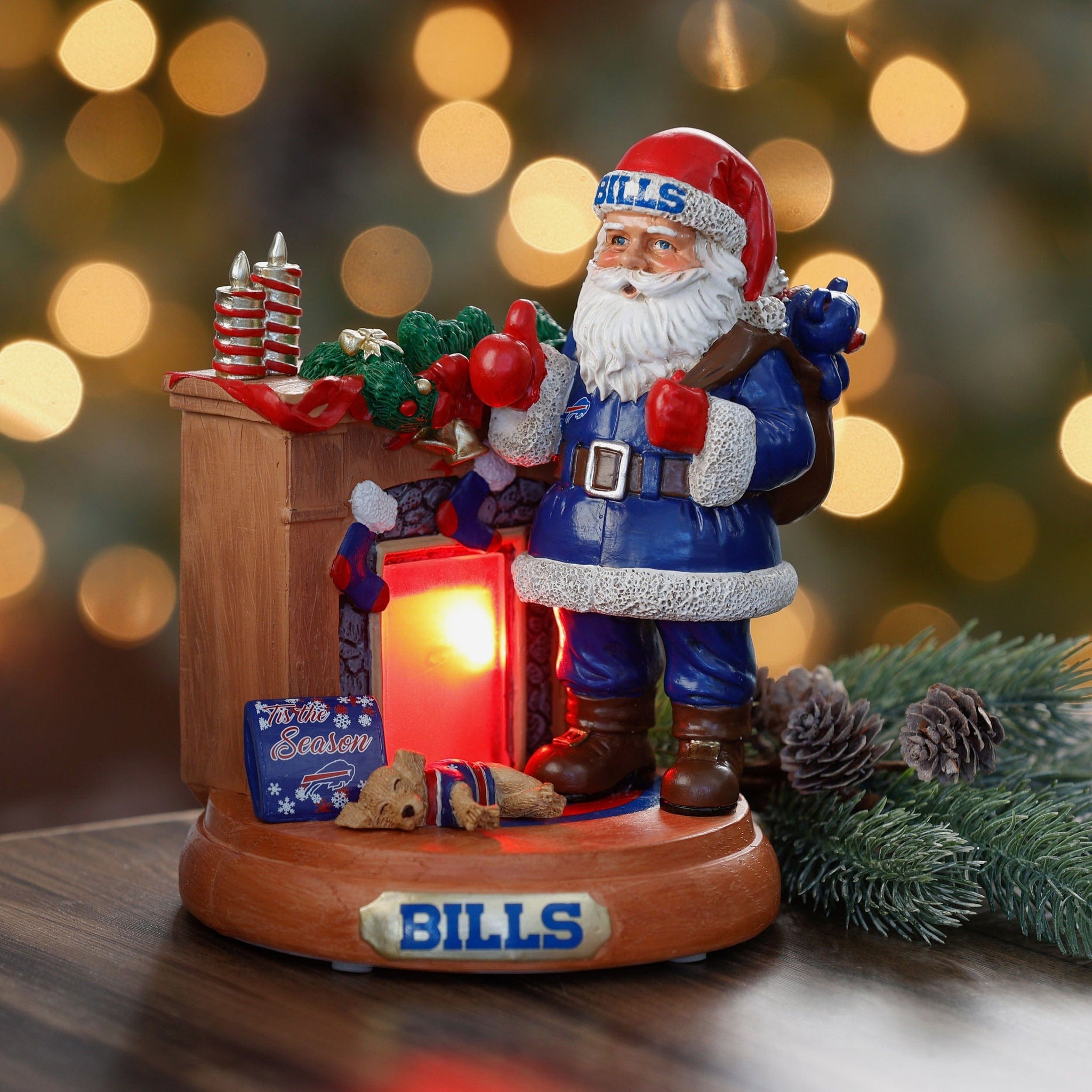 🏈NFL Team Santa Fireplace Figurine