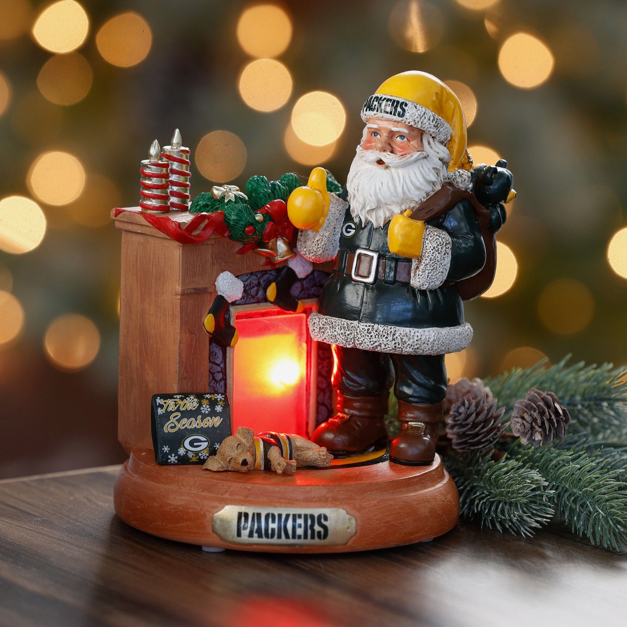 🏈NFL Team Santa Fireplace Figurine
