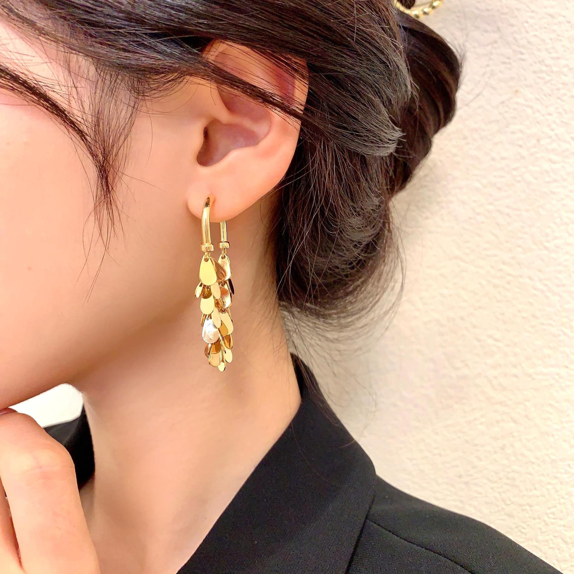 🎄Christmas Pre-sale🎁- Metal Sequin Tassel Earrings