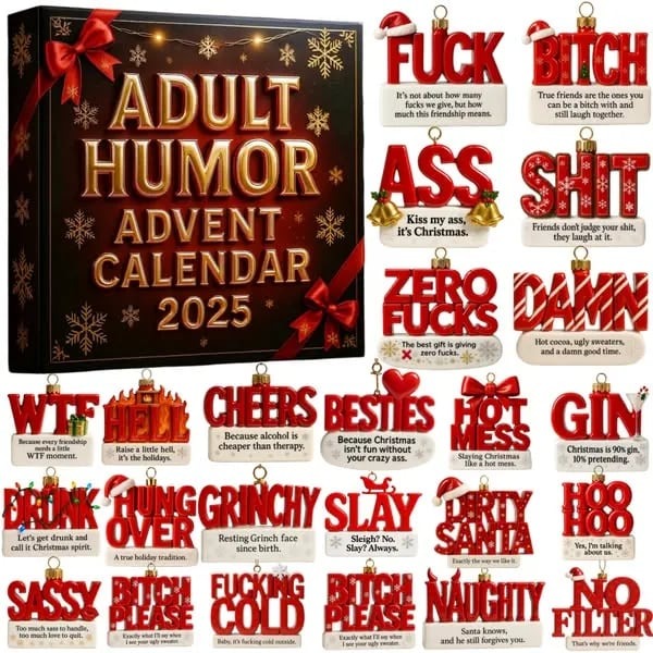 🎄 2025 Adult Humor Advent Calendar 🎁
