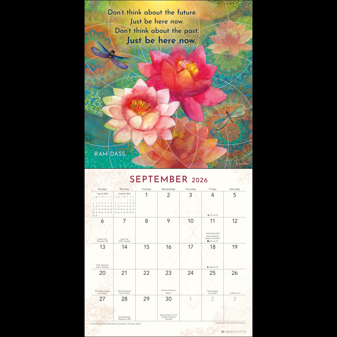 Be Here Now 2026 Wall Calendar