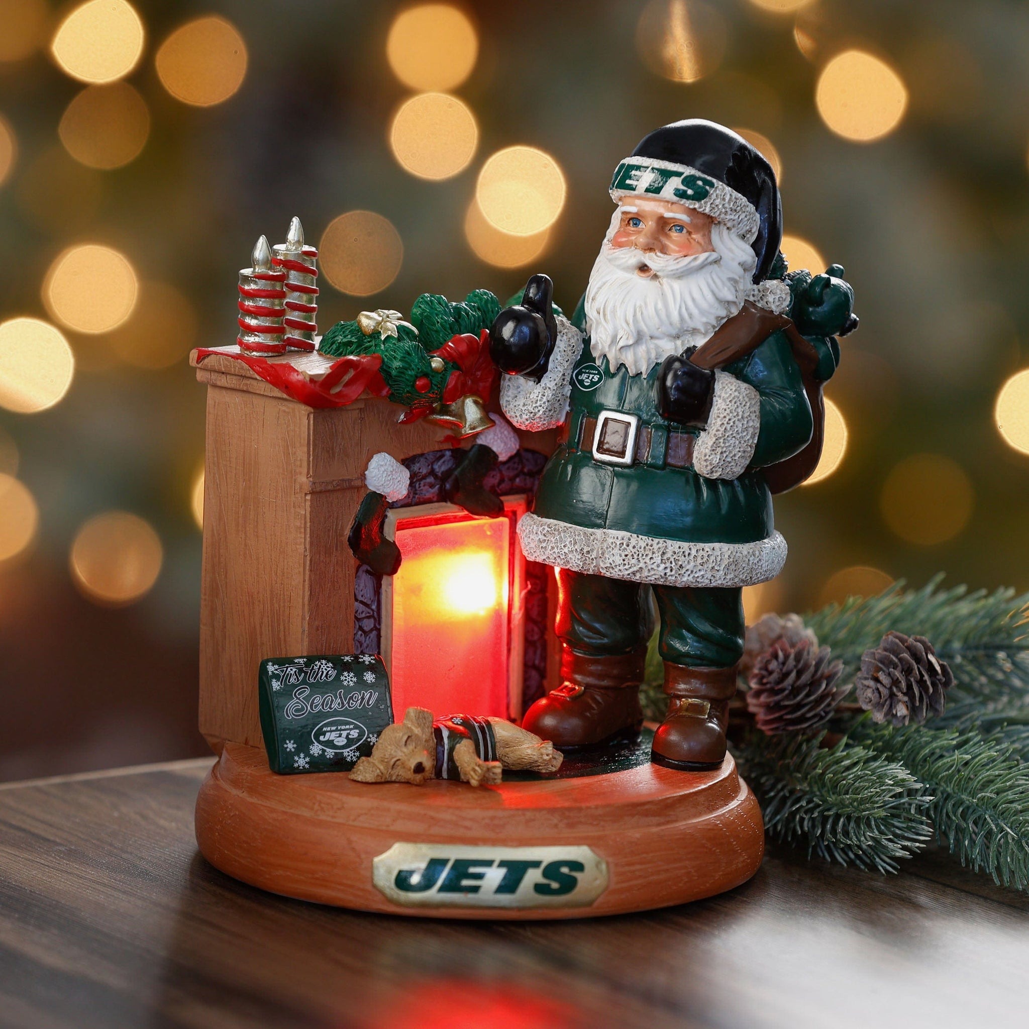 🏈NFL Team Santa Fireplace Figurine